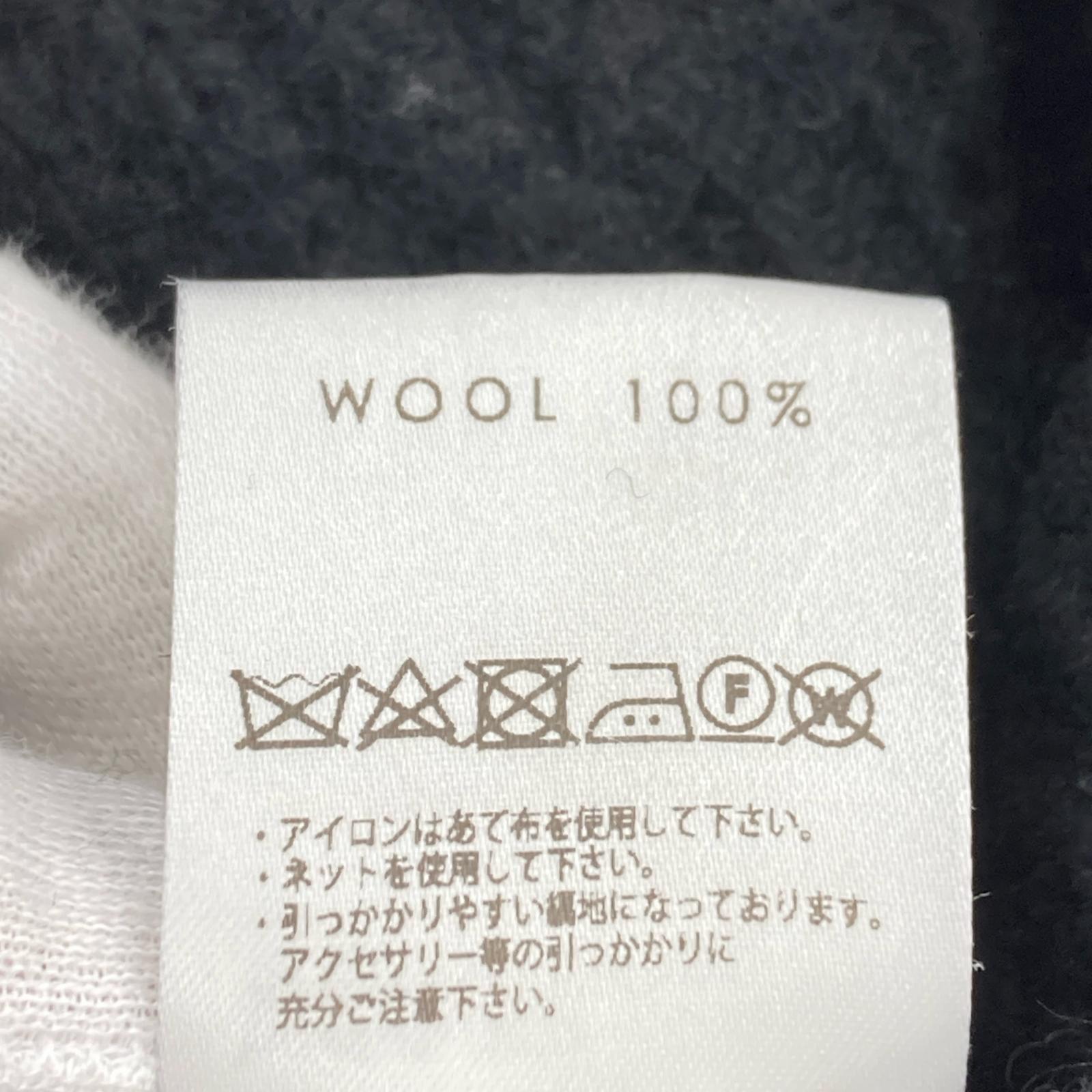ワンピース Vネック ニット フリー ブラック
