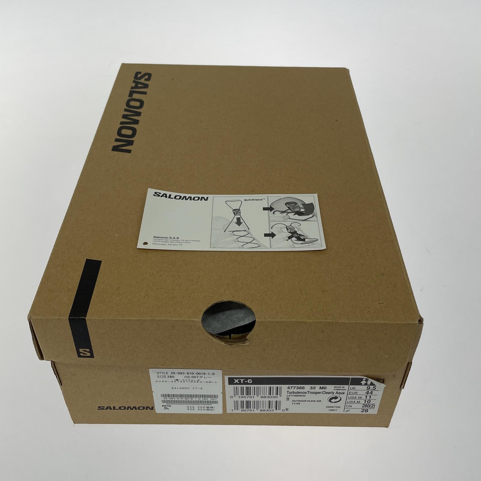 スニーカー XT-6 28cm (US10 UK9 1/2 EU46) グレー