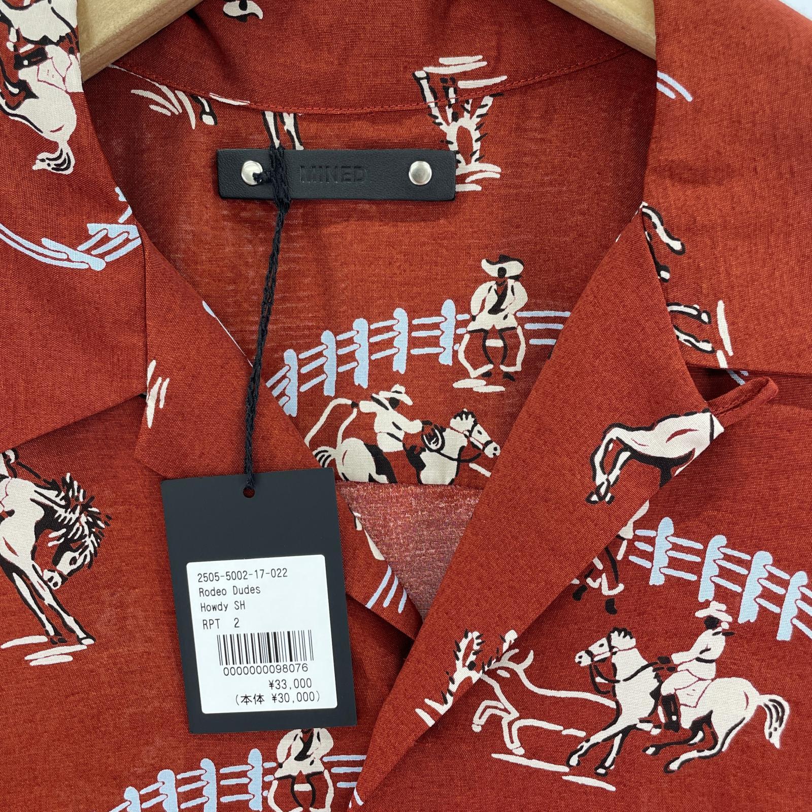 半袖シャツ Rodeo Dudes Howdy SH 2 2505-5002 ブラウン