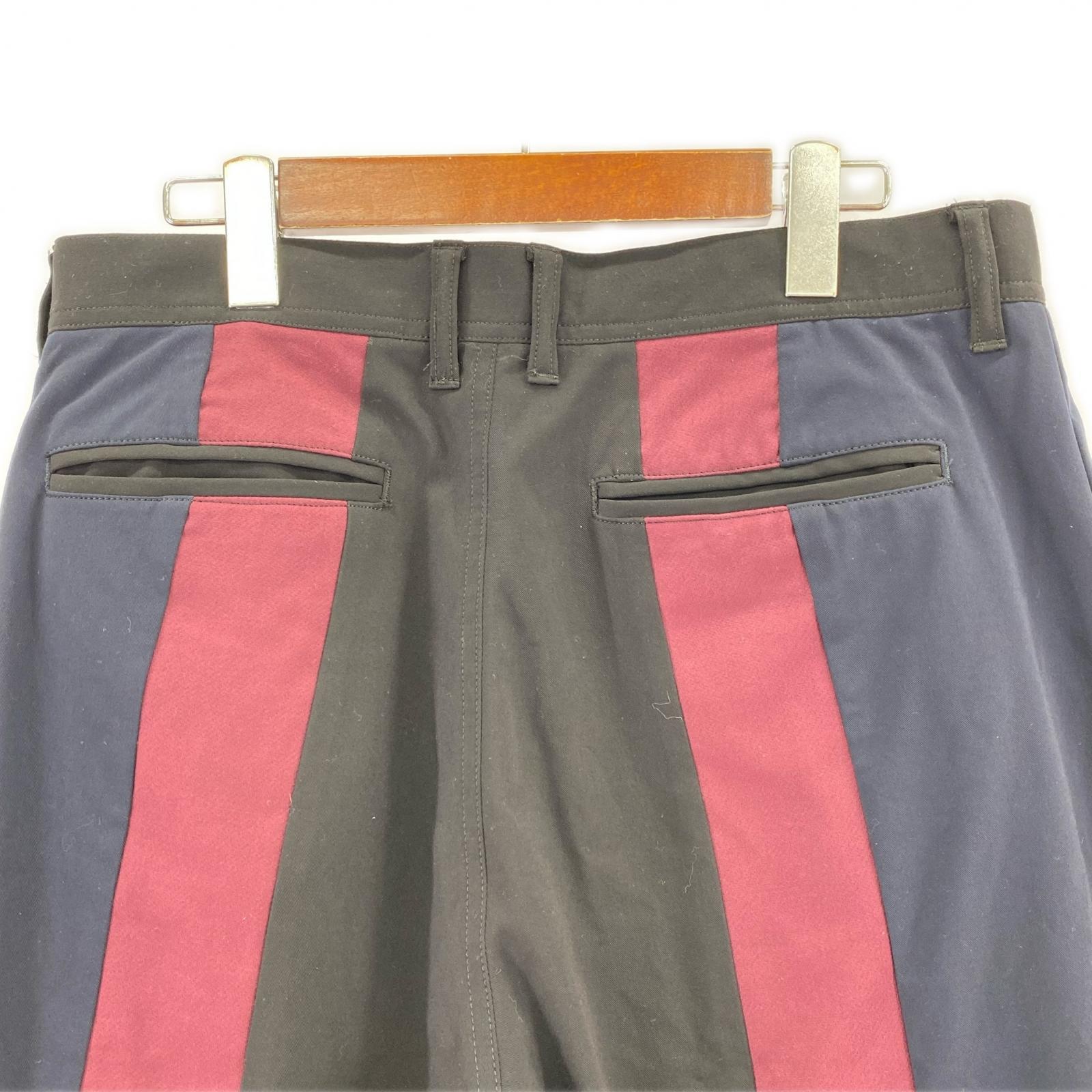 パンツ SWITCHING WIDE PANTS/black/2 2 ブラック