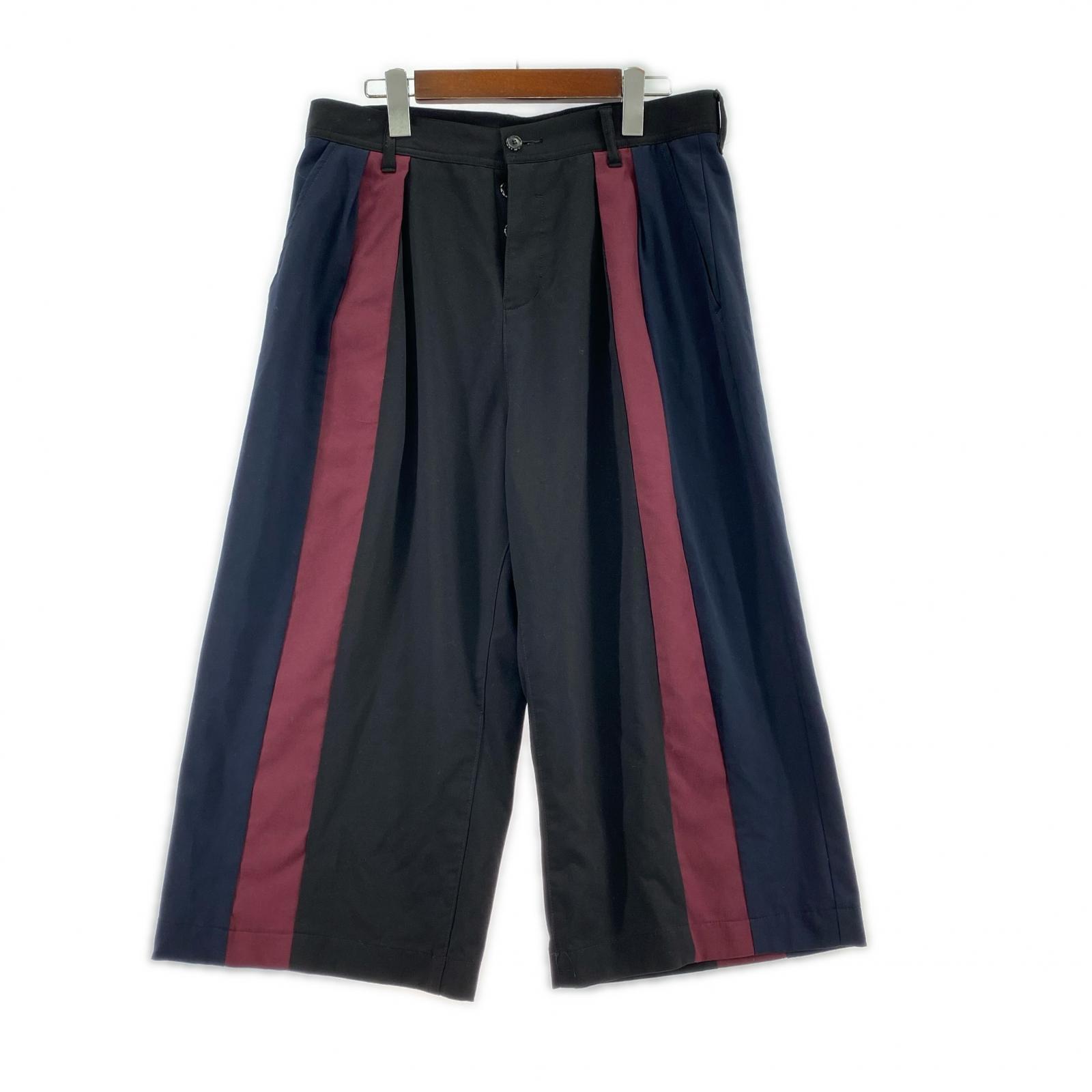 パンツ SWITCHING WIDE PANTS/black/2 2 ブラック