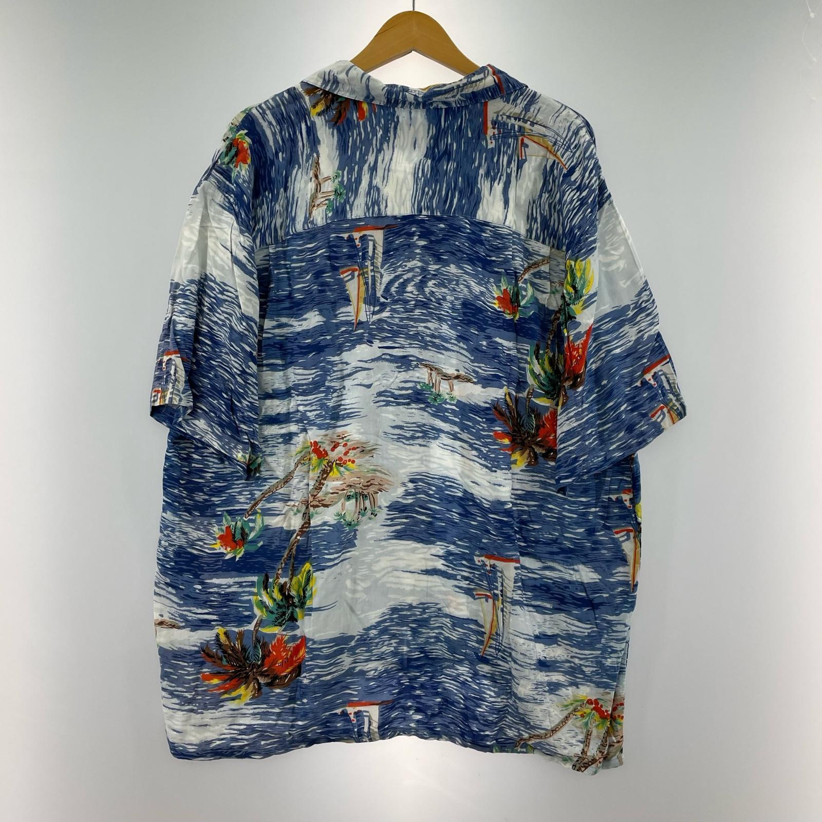 半袖シャツ HAWAII アロハシャツ 総柄 (XXL)