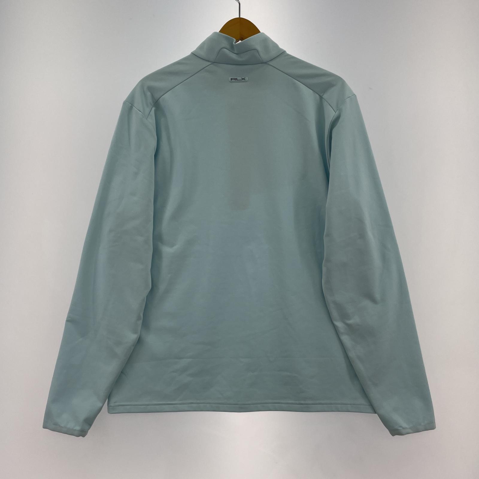 長袖Tシャツ RLX ストレッチジャージー ハーフジップカットソー M ブルー