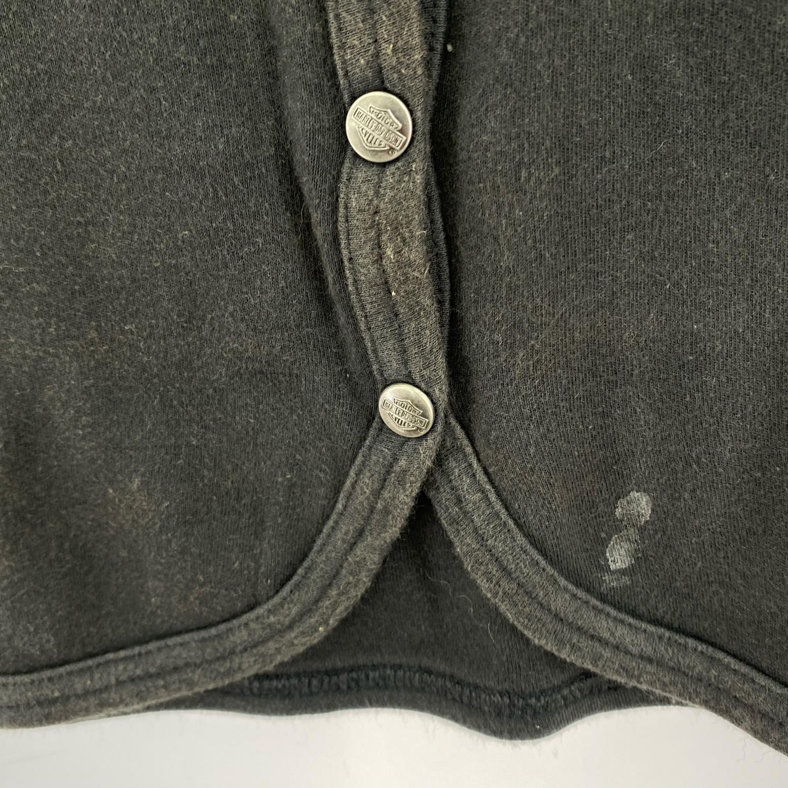 タンクトップ スナップボタン タンクトップ 黒 M M ブラック