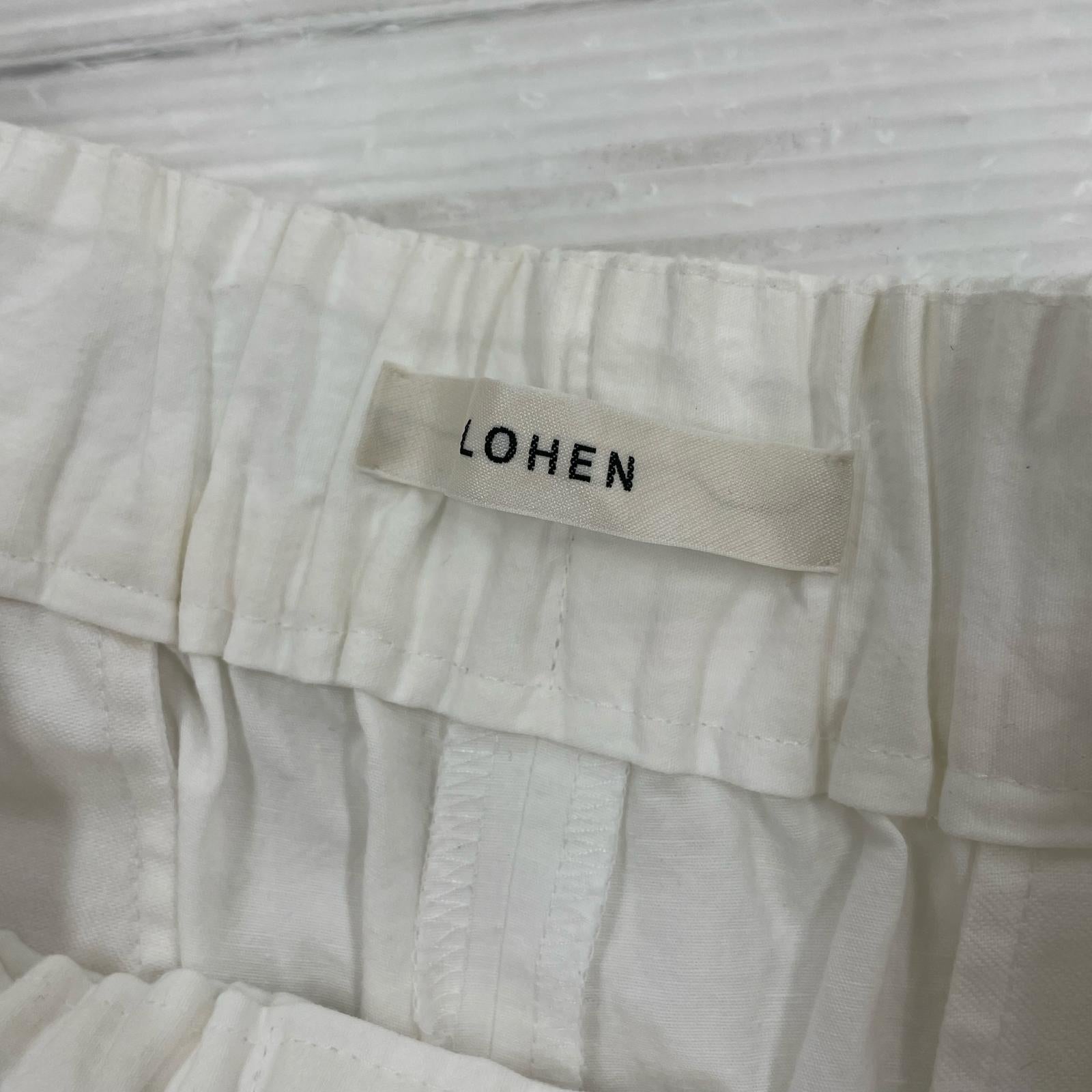 その他ボトムス LOHEN コットンバレルパンツ 白 LH23MS-PT045 (38) 38 ホワイト