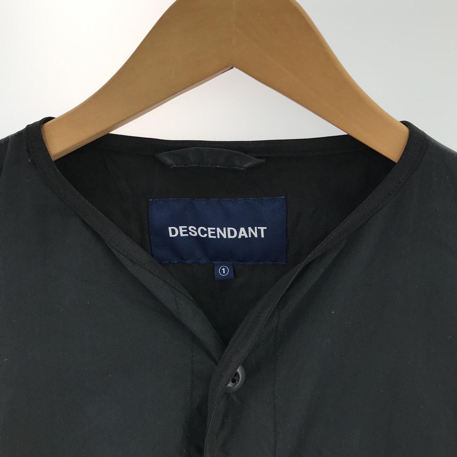 ジャケット DESCENDANT ノーカラー ミリタリージャケット 1 ブラック ブラック