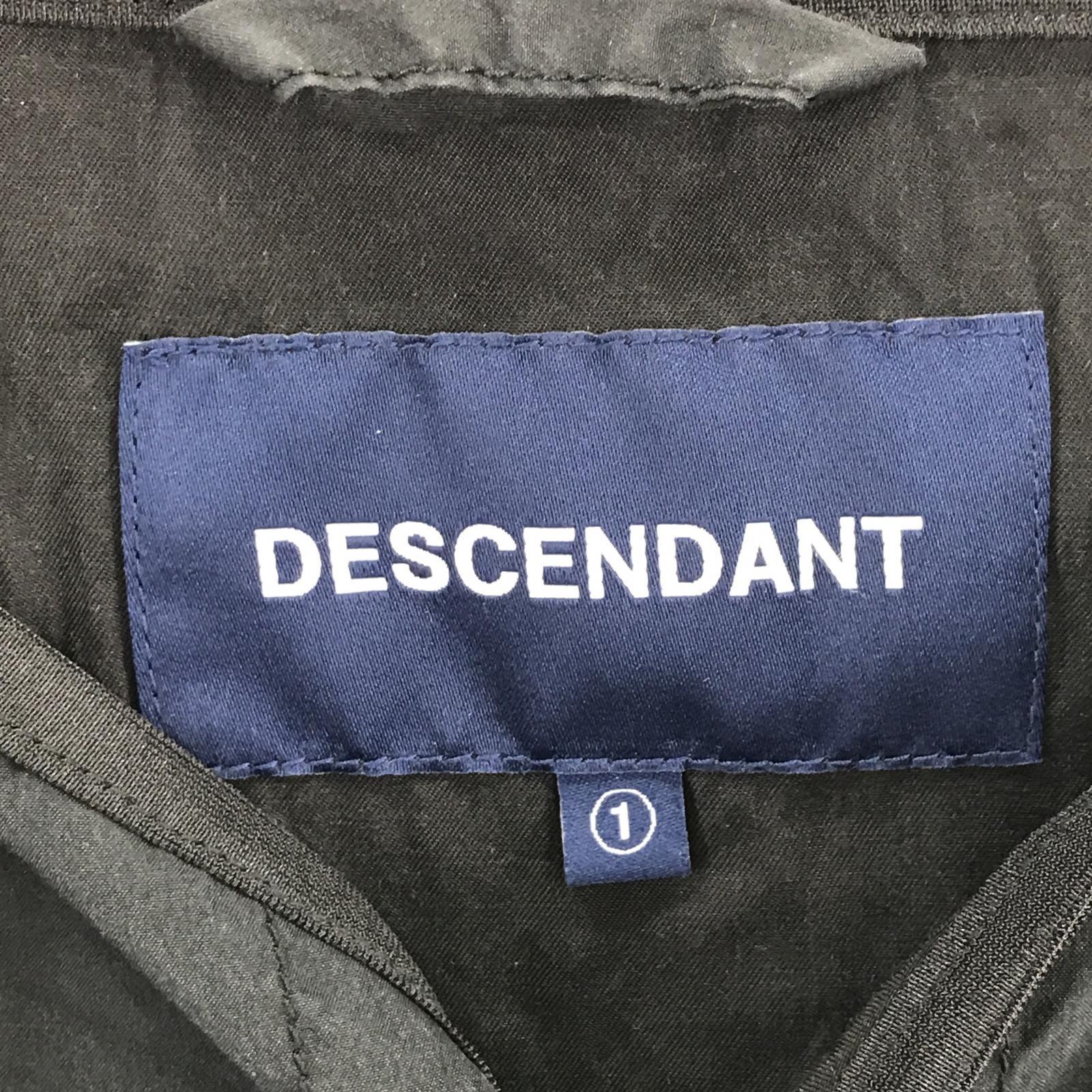 ジャケット DESCENDANT ノーカラー ミリタリージャケット 1 ブラック ブラック