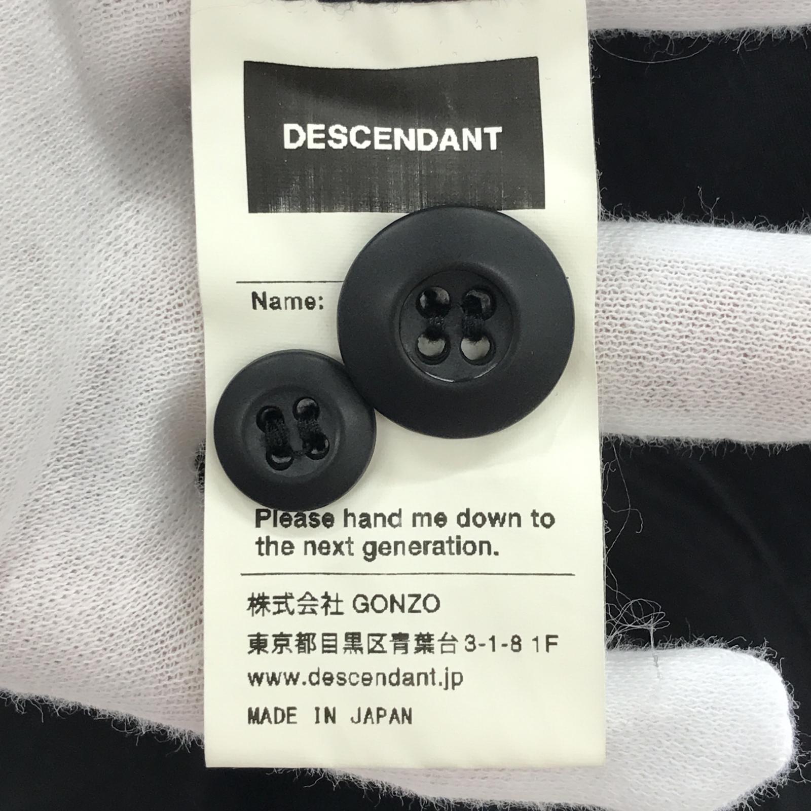 ジャケット DESCENDANT ノーカラー ミリタリージャケット 1 ブラック ブラック