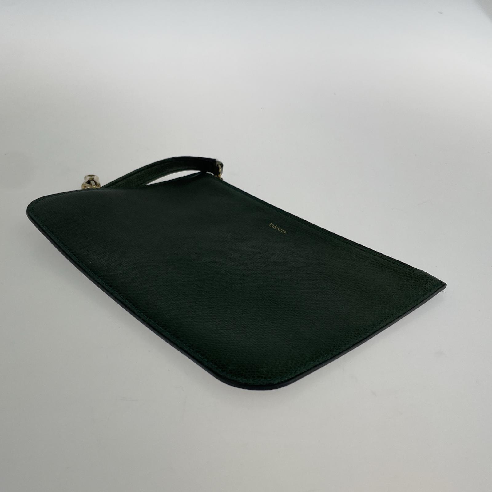 その他バッグ Valextra MULTI POCHETTE マルチポシェット ミッレプテンレザー グリーン