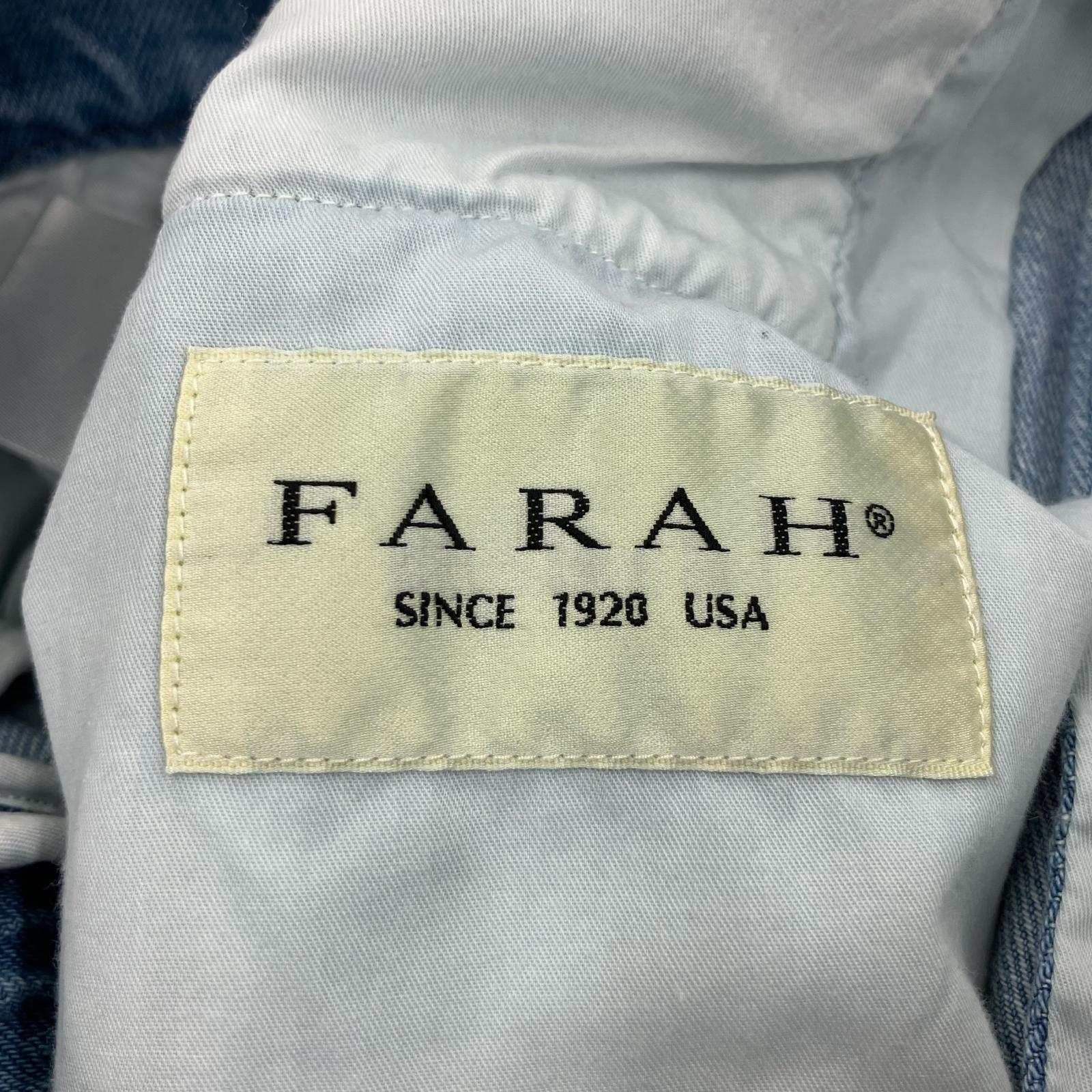 デニムパンツ FARAH ツータックワイドテーパードパンツ(30)