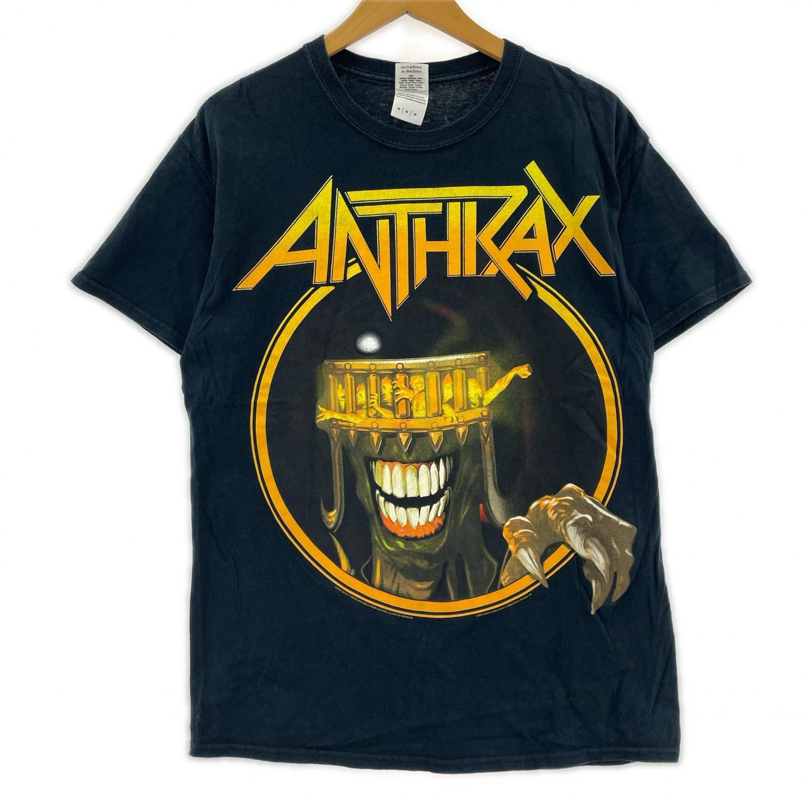 半袖Tシャツ バンドT ANTHRAX 黒 (M) M ブラック