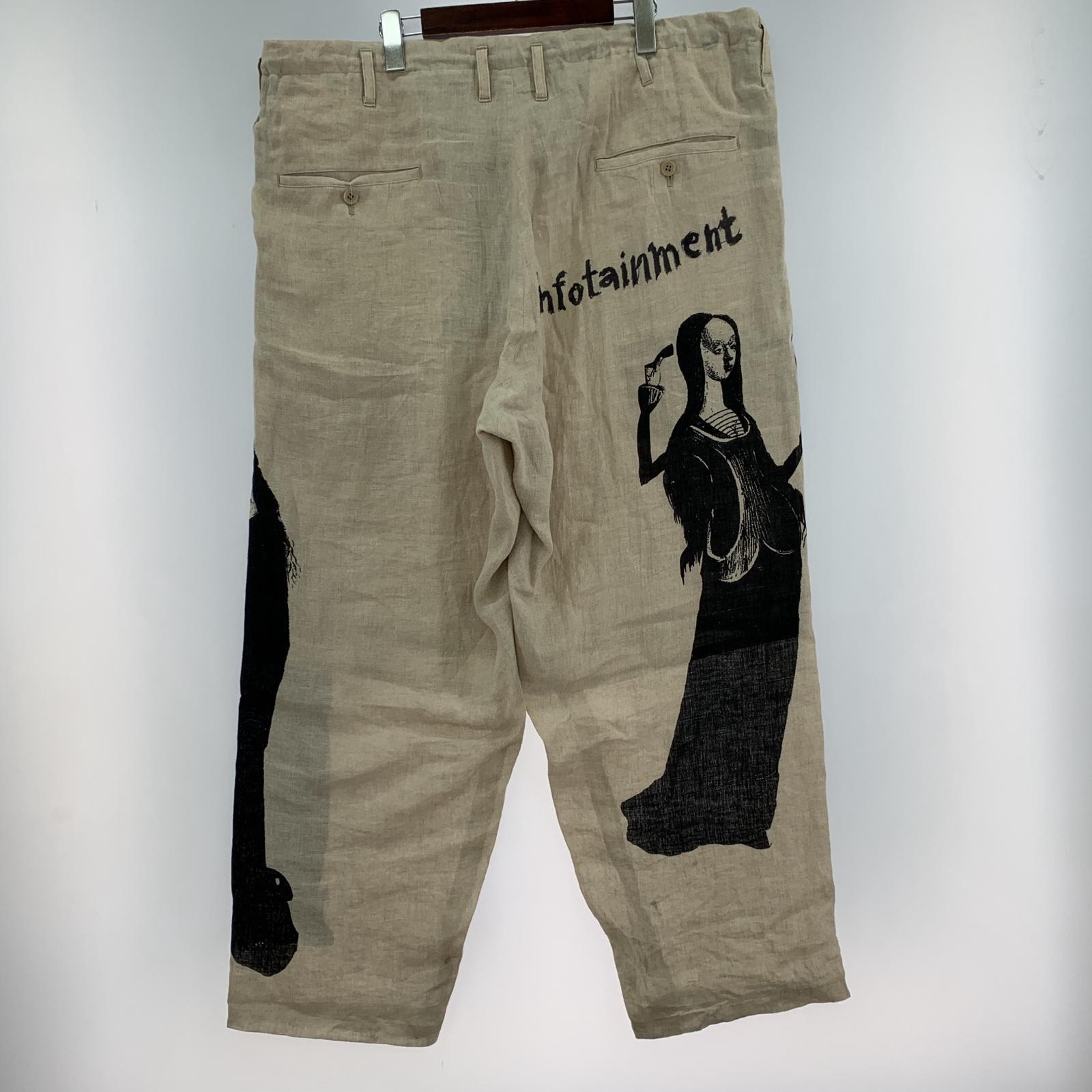 パンツ POUR HOMME 24SS Look7 U-LADY PRINT PANTS