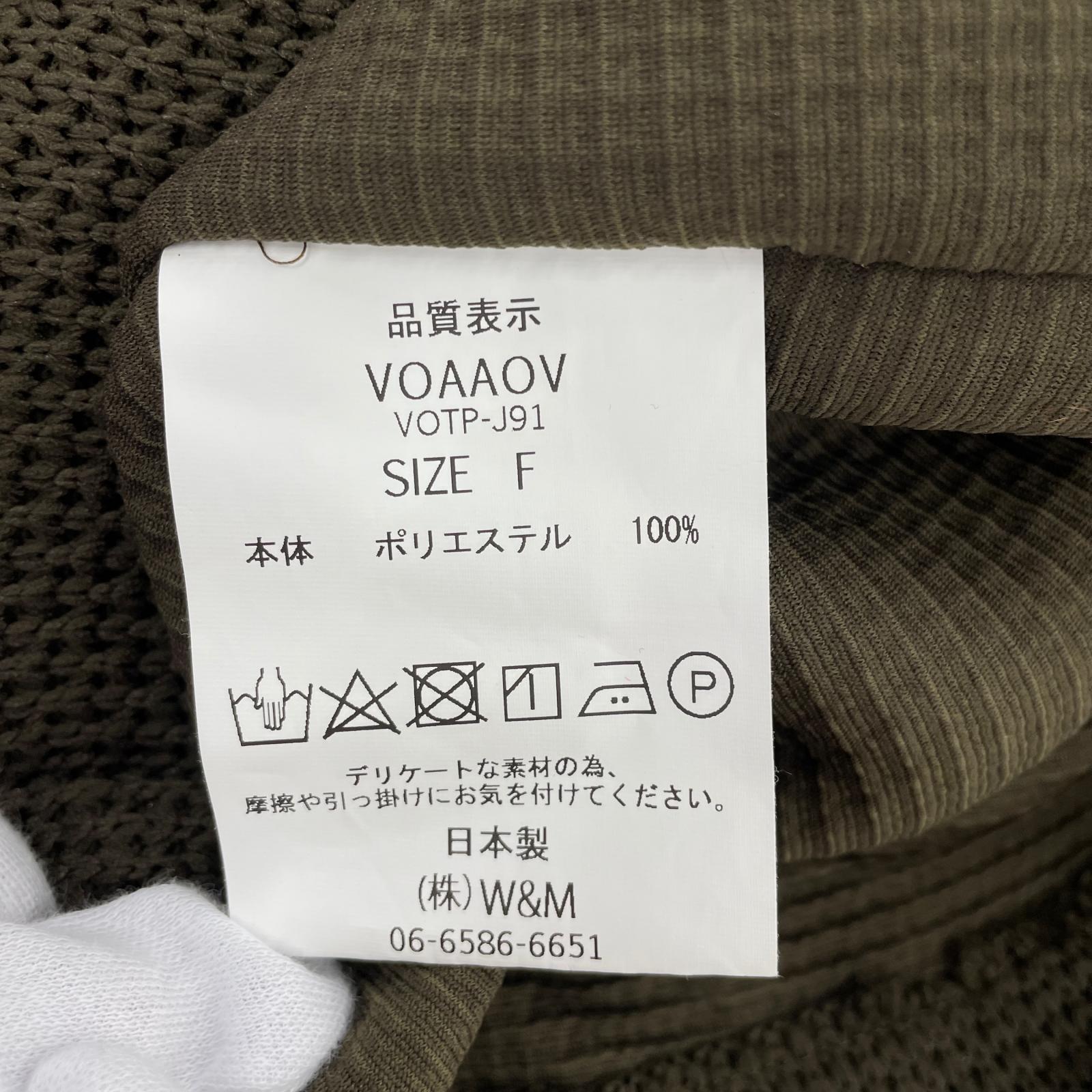 ニット VOAAOV Honey Comb Quarter Gauge Tops