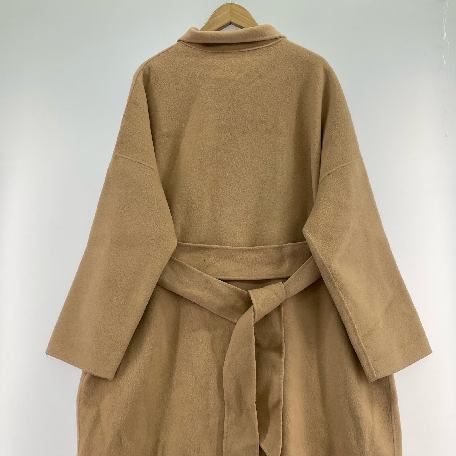 ジャケット EASTBYEASTWEST ウールロングコート ベージュ ベージュ