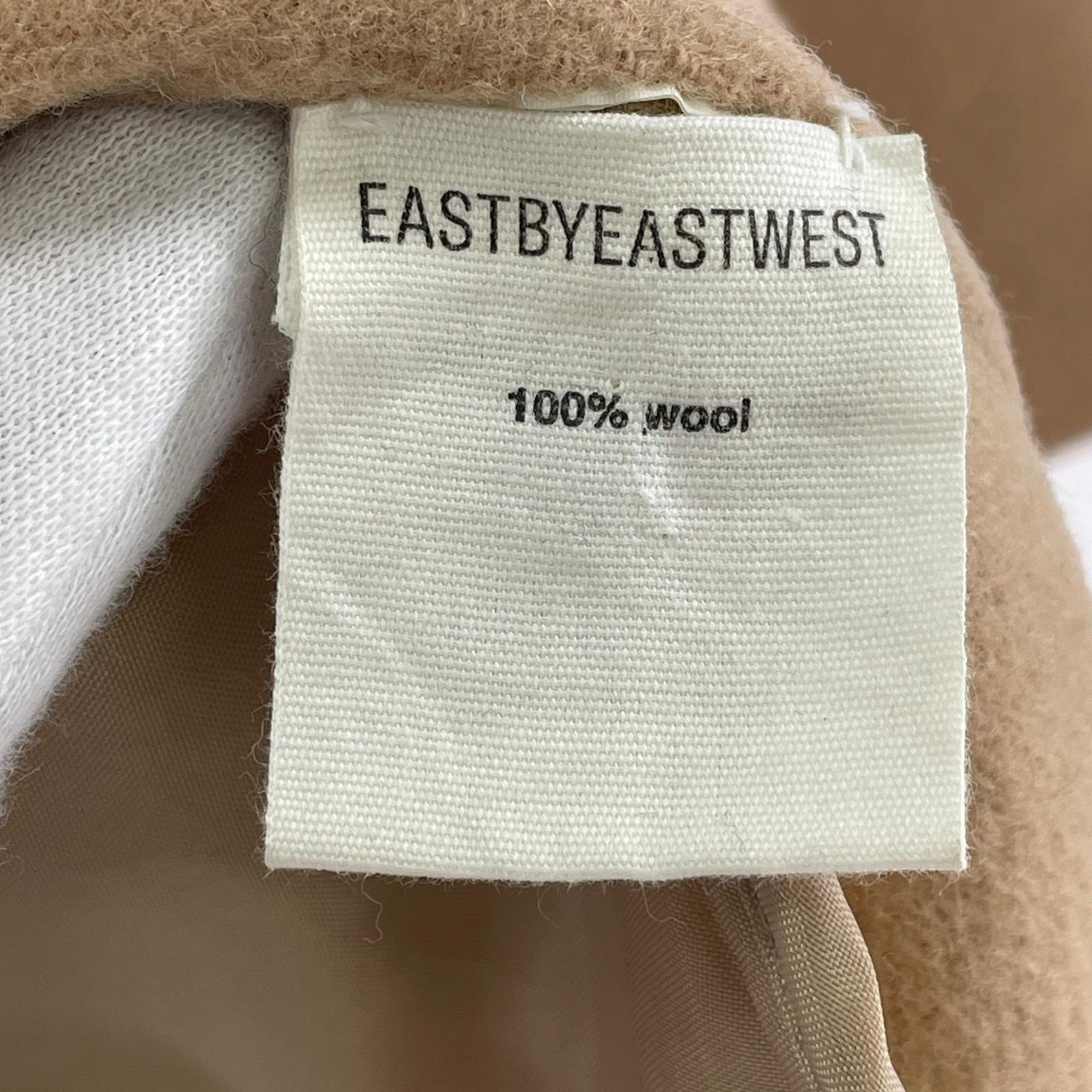 ジャケット EASTBYEASTWEST ウールロングコート ベージュ ベージュ