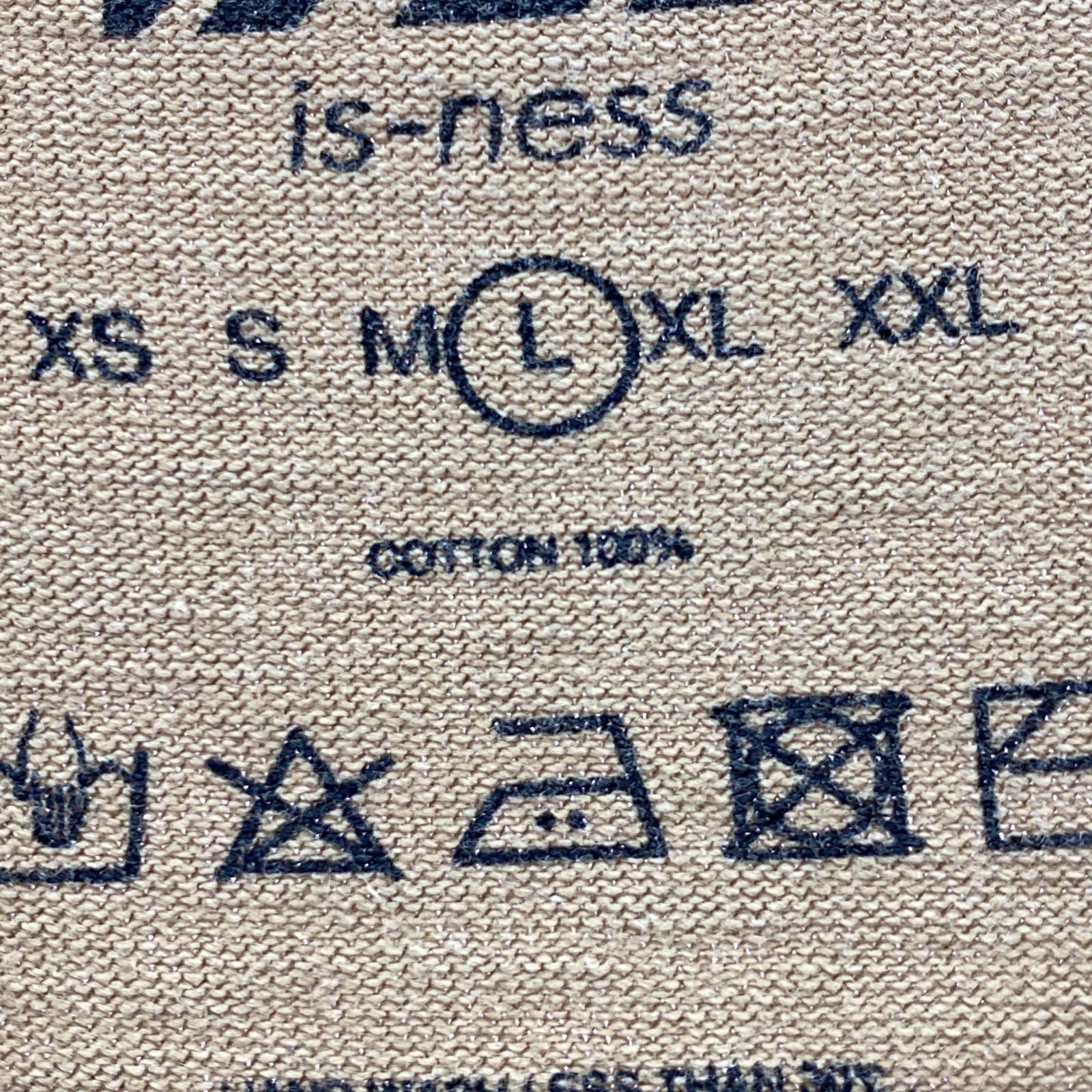 半袖Tシャツ is-ness 半袖Tシャツ・カットソー L ベージュ