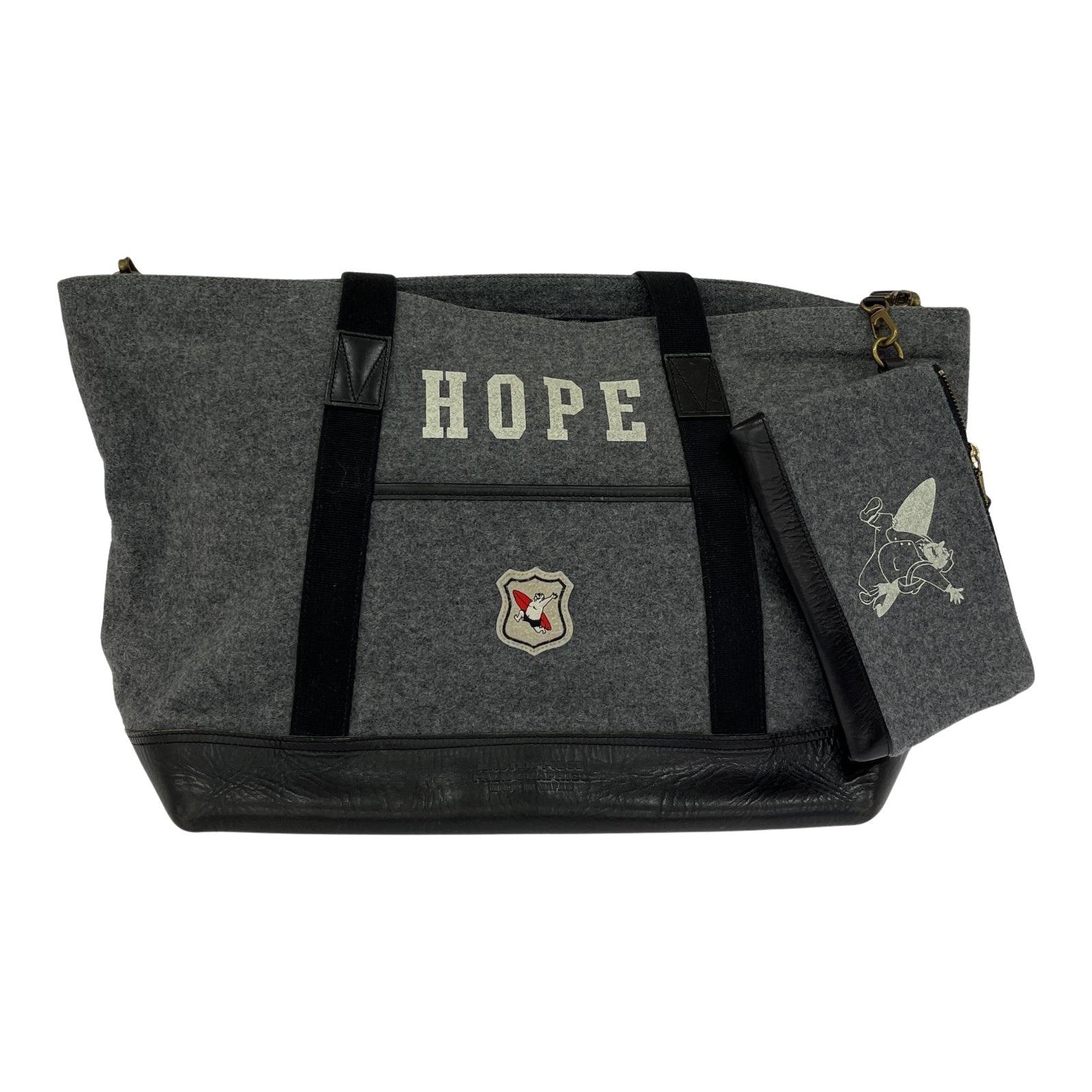 リュック・デイパック HOPE ウール トートバッグ グレー グレー