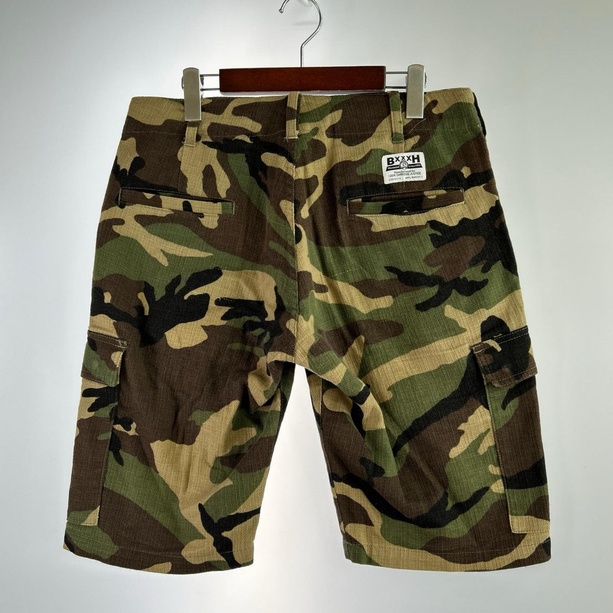 ショートパンツ ハーフパンツ カモフラ (S) S カーキ