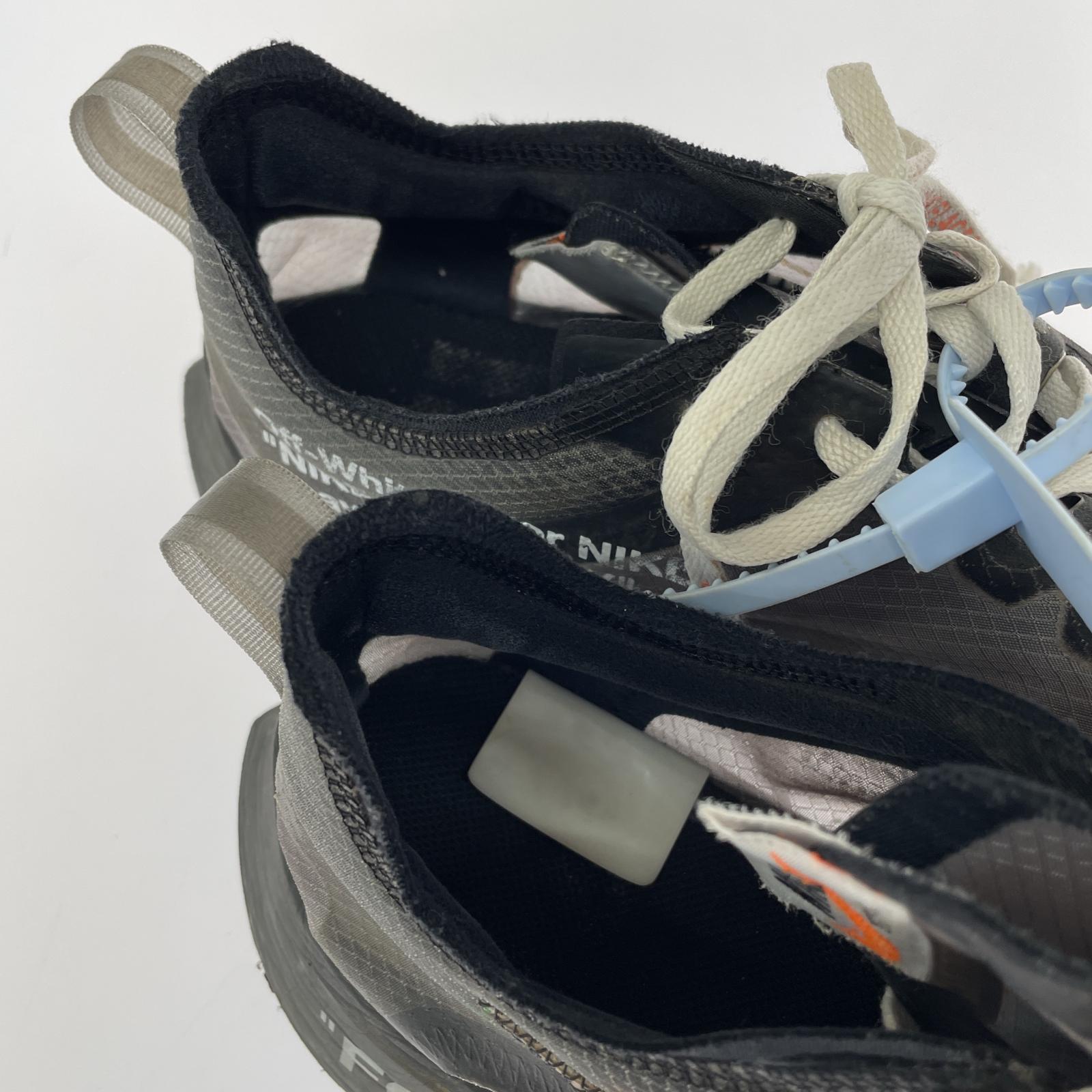 スニーカー ×OFF-WHITE ZOOM FLY BLACK 27.5cm 27.5cm (US9 1/2 UK9 EU45) ブラック