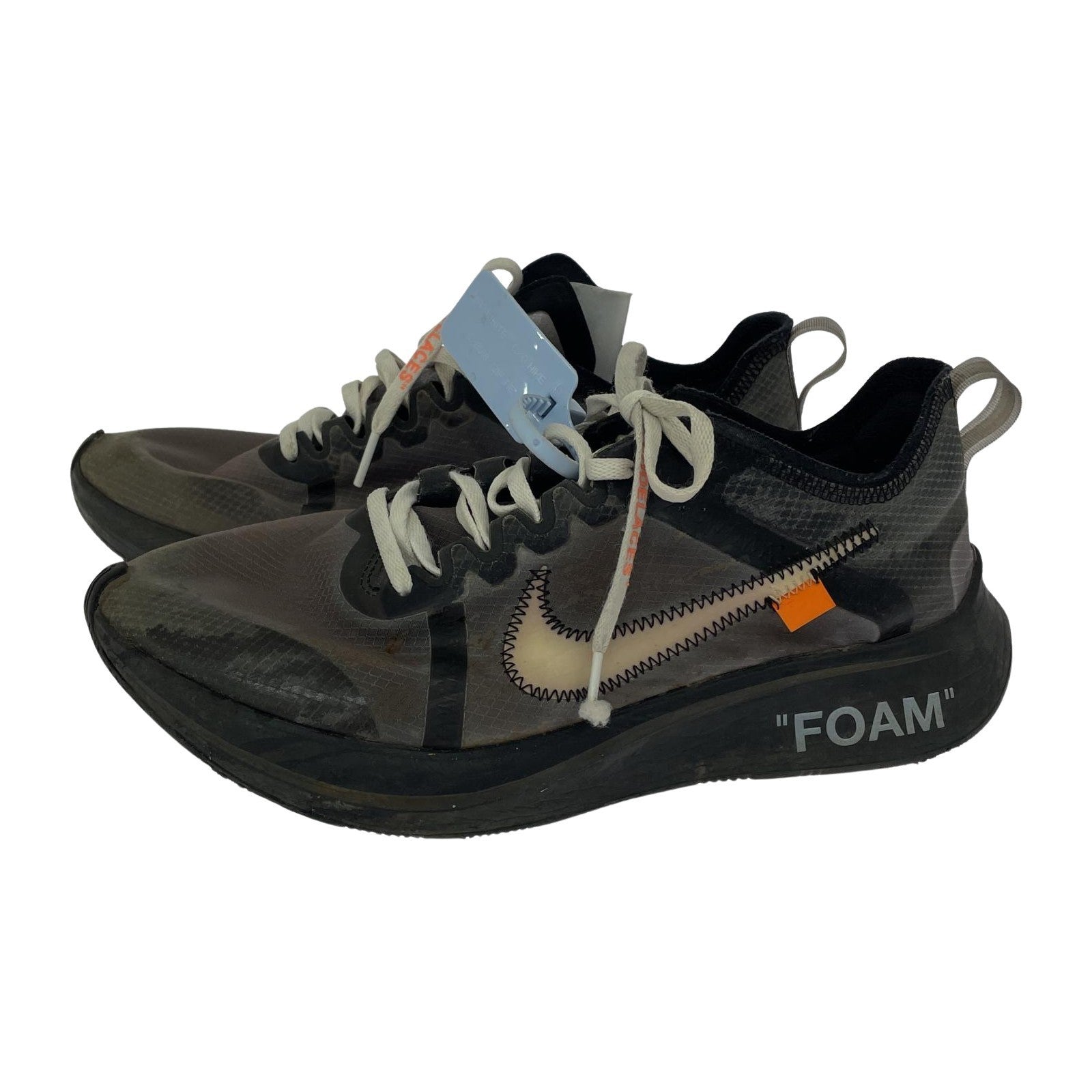 スニーカー ×OFF-WHITE ZOOM FLY BLACK 27.5cm 27.5cm (US9 1/2 UK9 EU45) ブラック