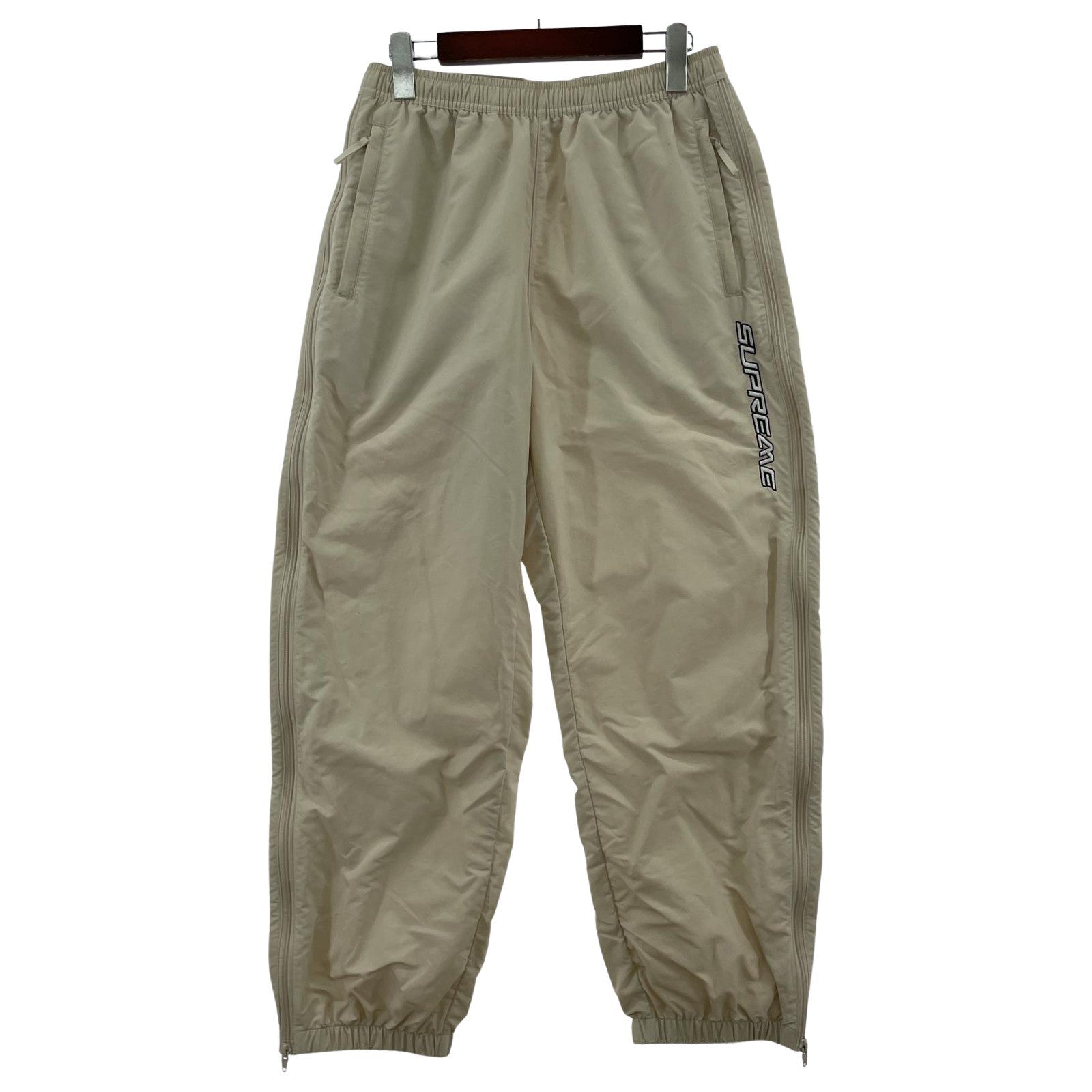 パンツ Contrast Zip Warm Up Pant Tan SizeS S ベージュ