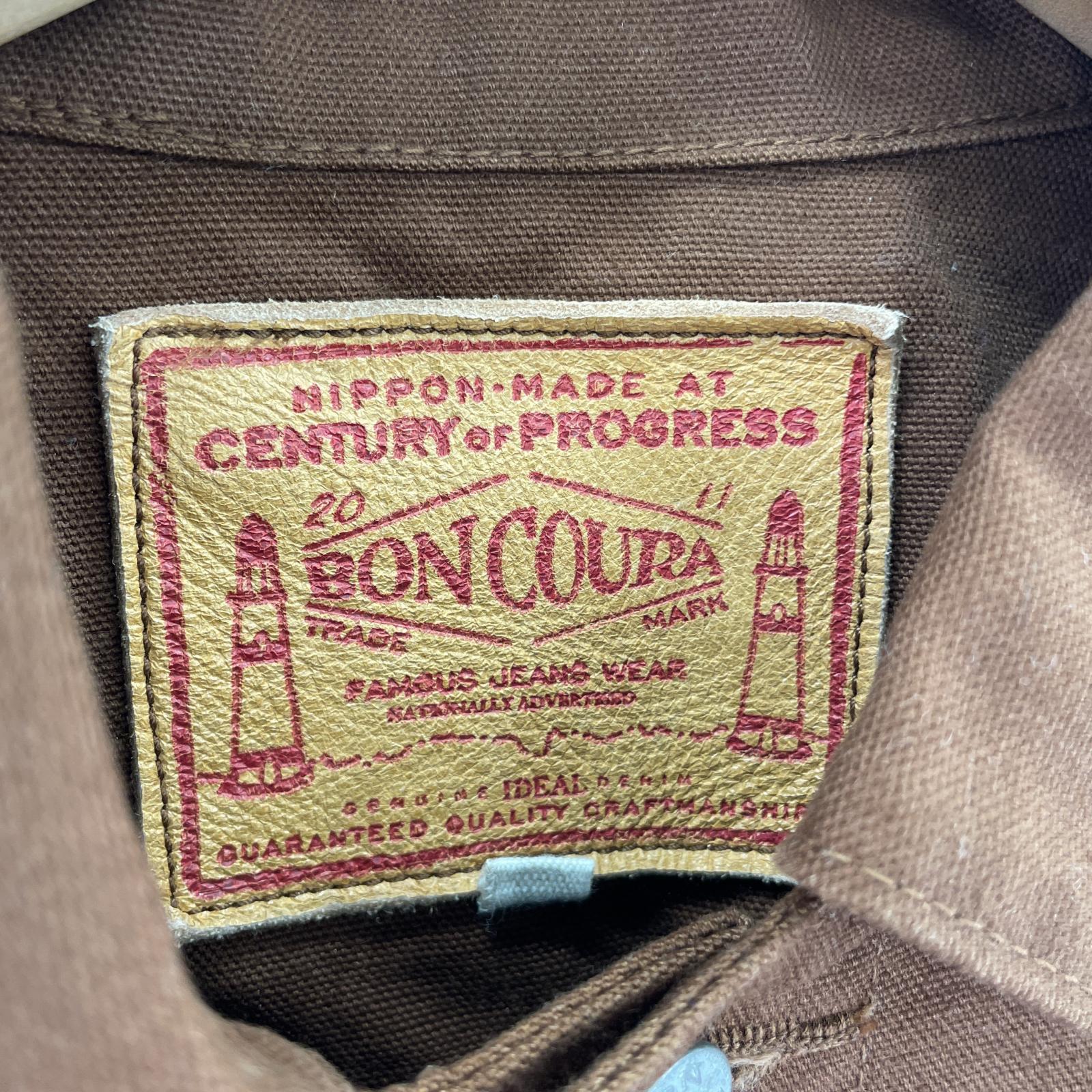 デニムジャケット BONCOURA 1st ブラウンダック デニムジャケット 38 ブラウン