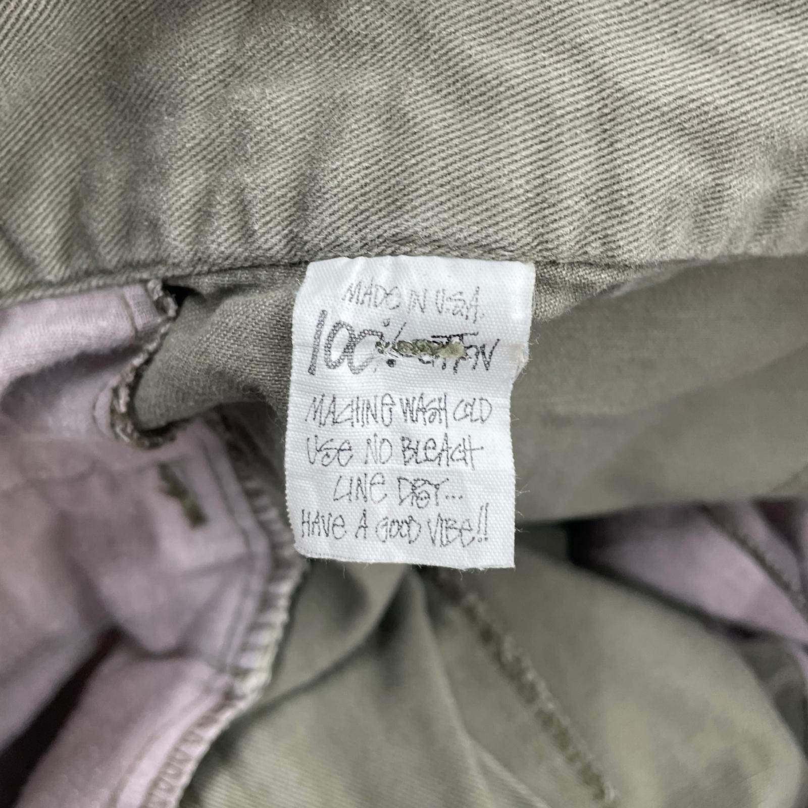 パンツ OLD STUSSY 80s USA製 黒タグ パンツ(32) オリーブ系 32