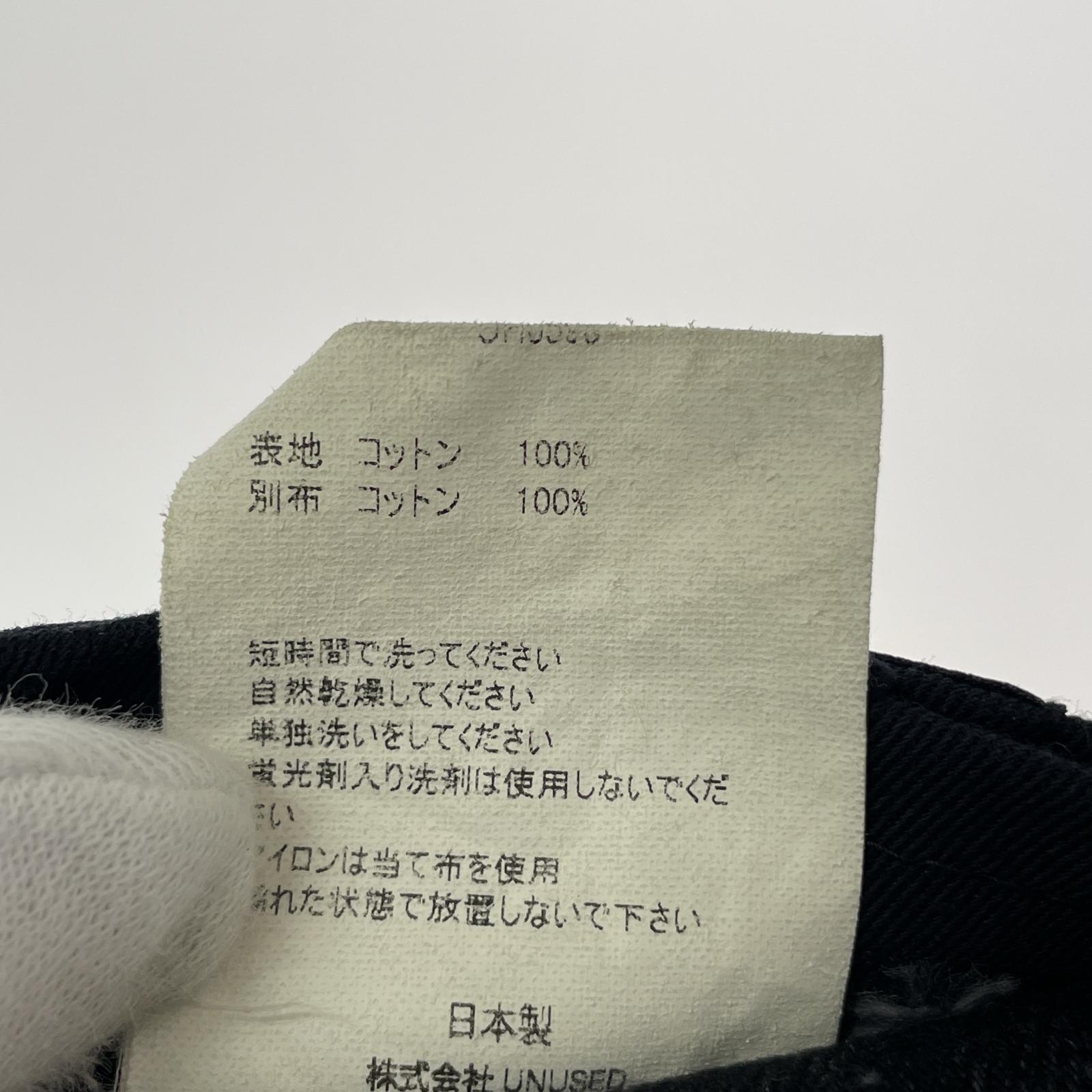 キャップ 6PANEL BLACK DENIM CAP ブラック