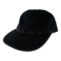 キャップ 6PANEL BLACK DENIM CAP ブラック