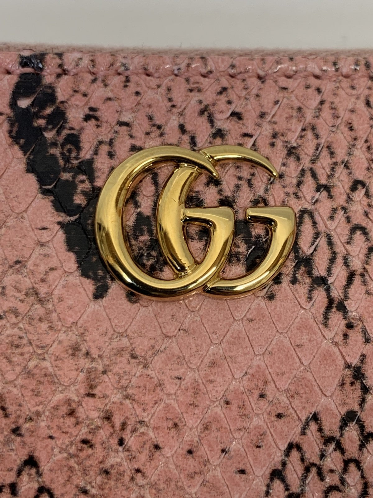 GGマーモントパイソン長財布/ピンク