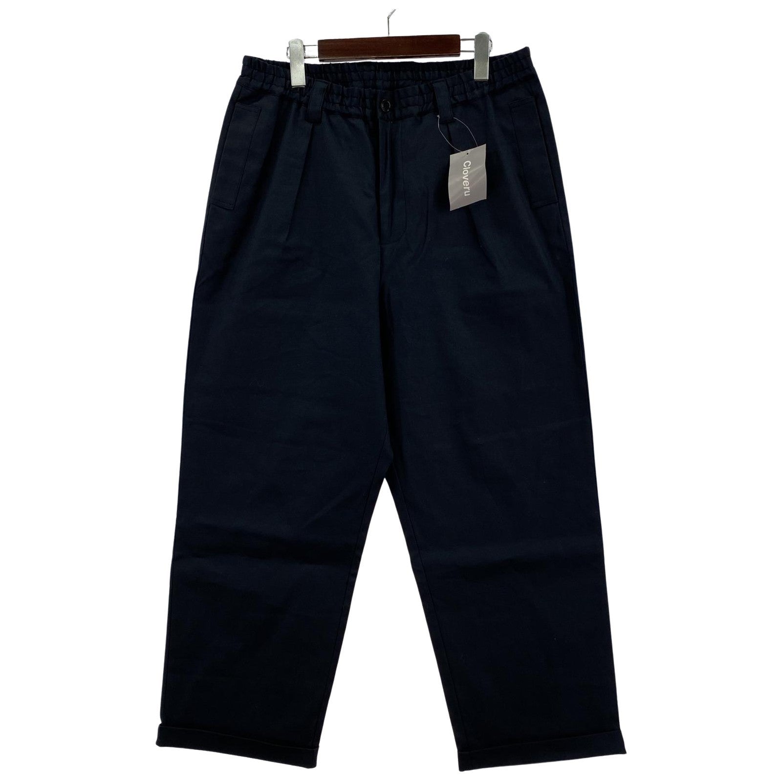 パンツ Cloveru comfort linen pants (XL) ブラック