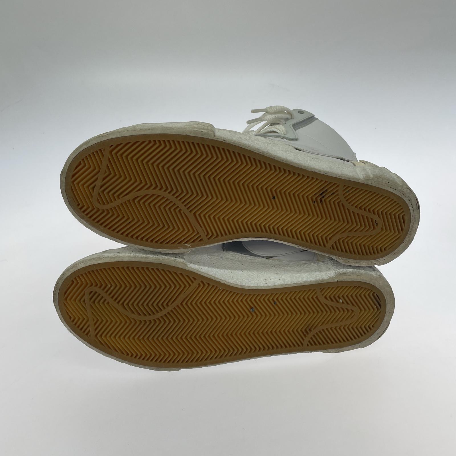 スニーカー ×sacai BLAZER MID WHITE/WOLF GREY 25.5cm (US7 1/2 UK7 EU41) ホワイト