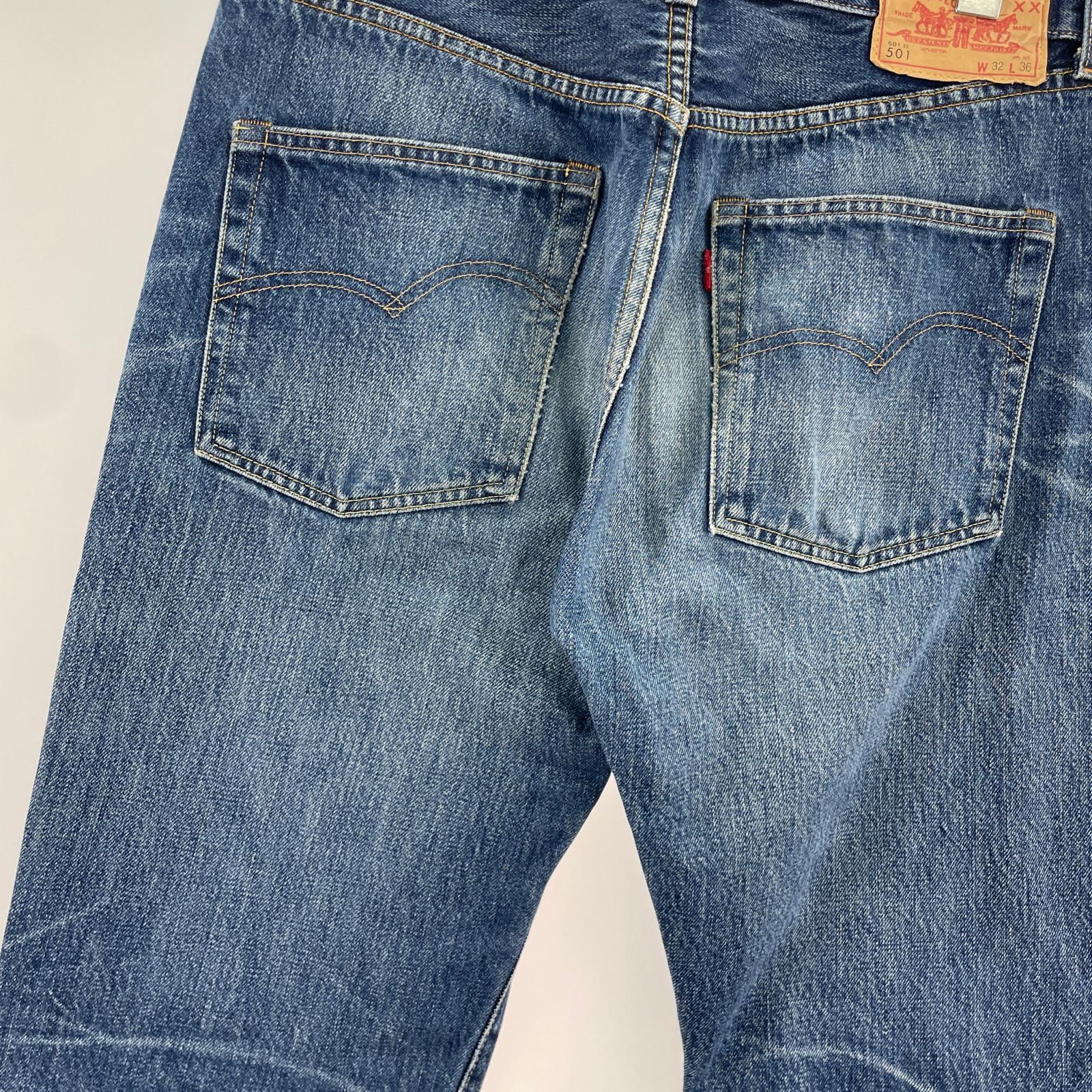 デニムパンツ 501XX 1966年モデル W32 L36 32 ブルー