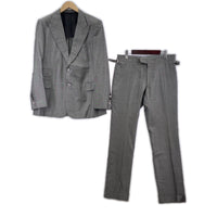 セットアップ vitale barberis canonico 2B ストライプ 灰 グレー