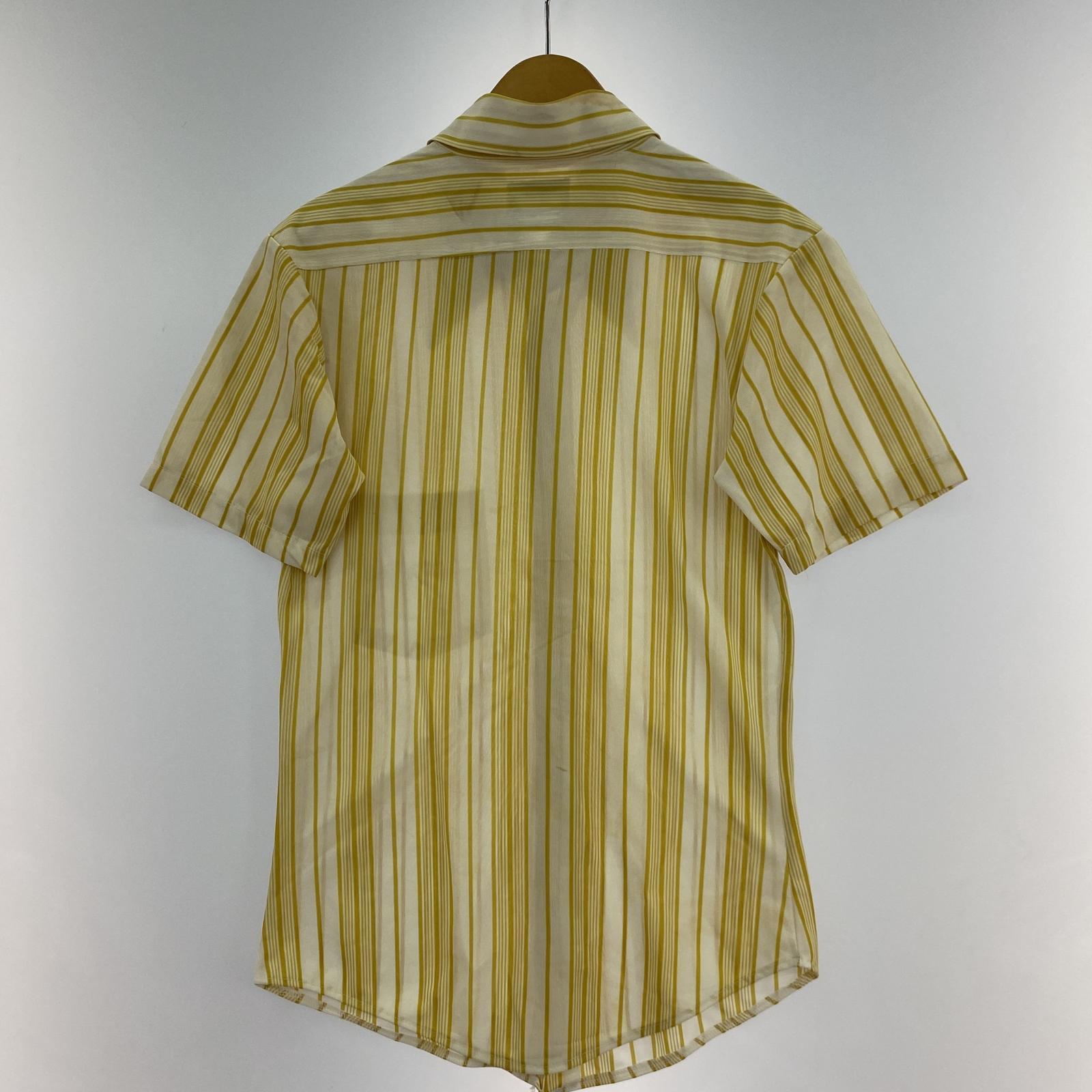半袖シャツ 70s 黄色ストライプ