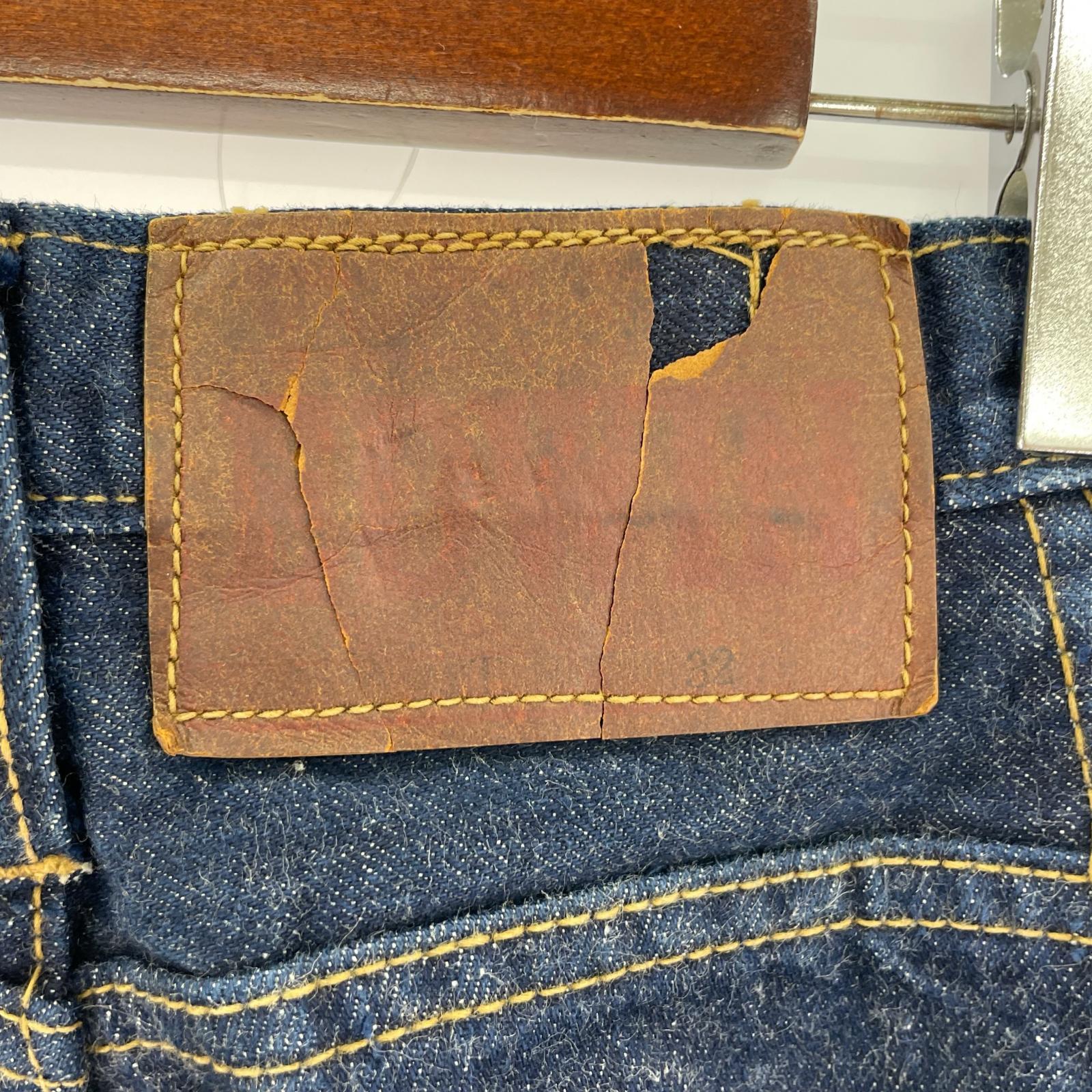 デニムパンツ 60~70s 初期切替ベルボトム(32) ブルー