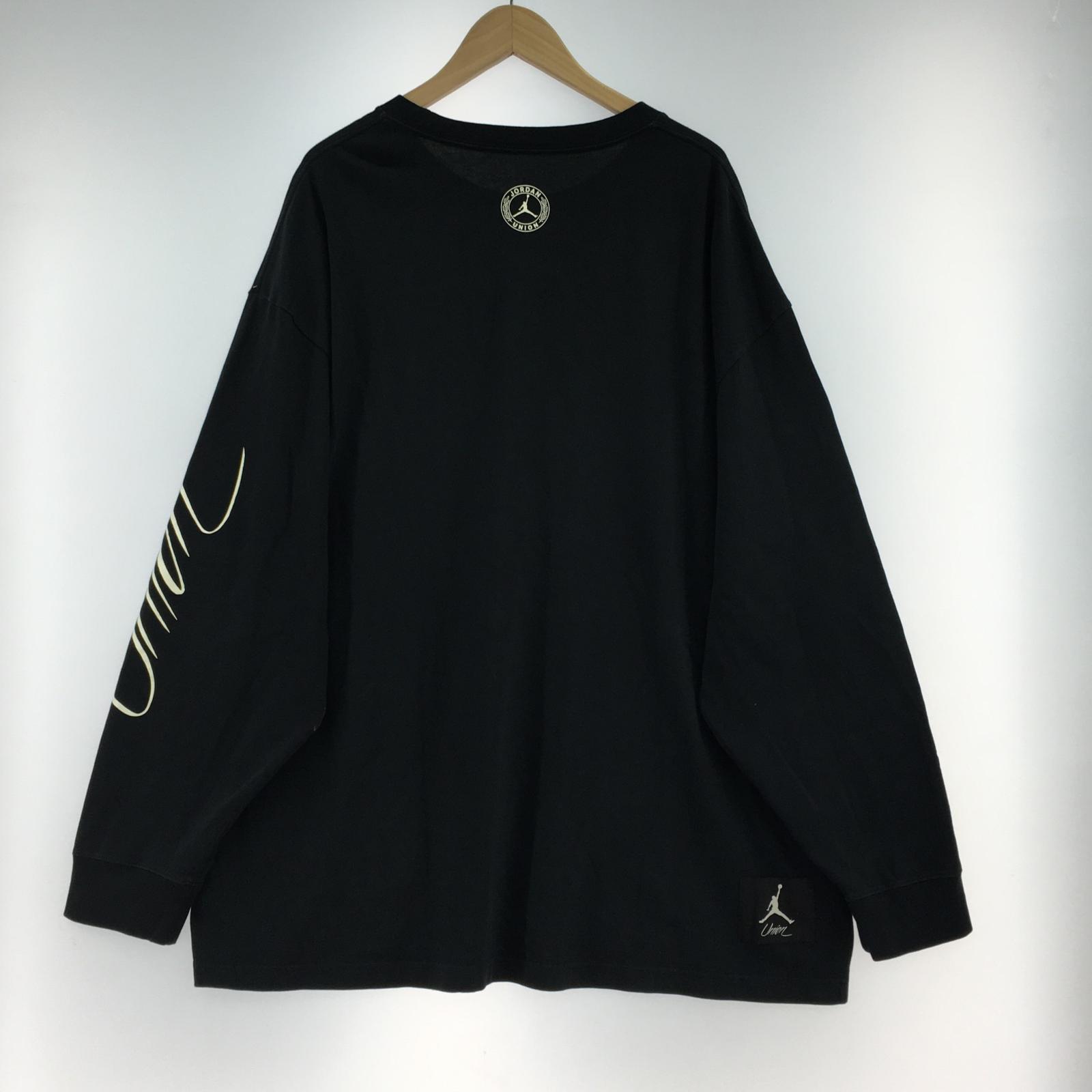長袖Tシャツ Jordan x Union MJ L/S Tee(3XL)DV7341-010 ブラック