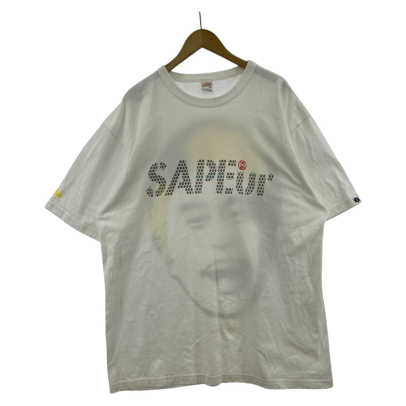 半袖Tシャツ ×浜田雅功 印鑑LOGO イエロー (XL) LL ホワイト