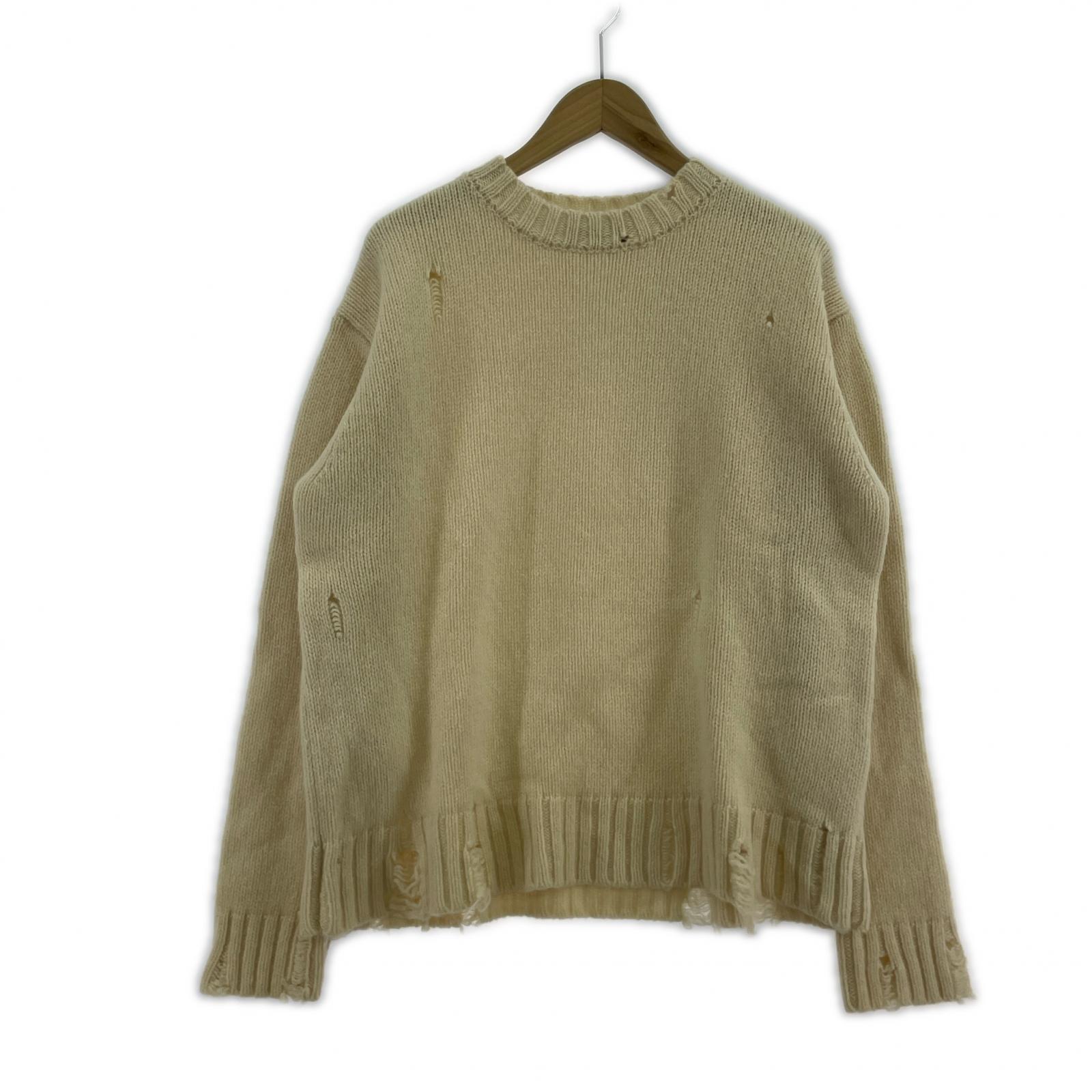 ニット 3G CREW NECK DAMAGE KNIT 2