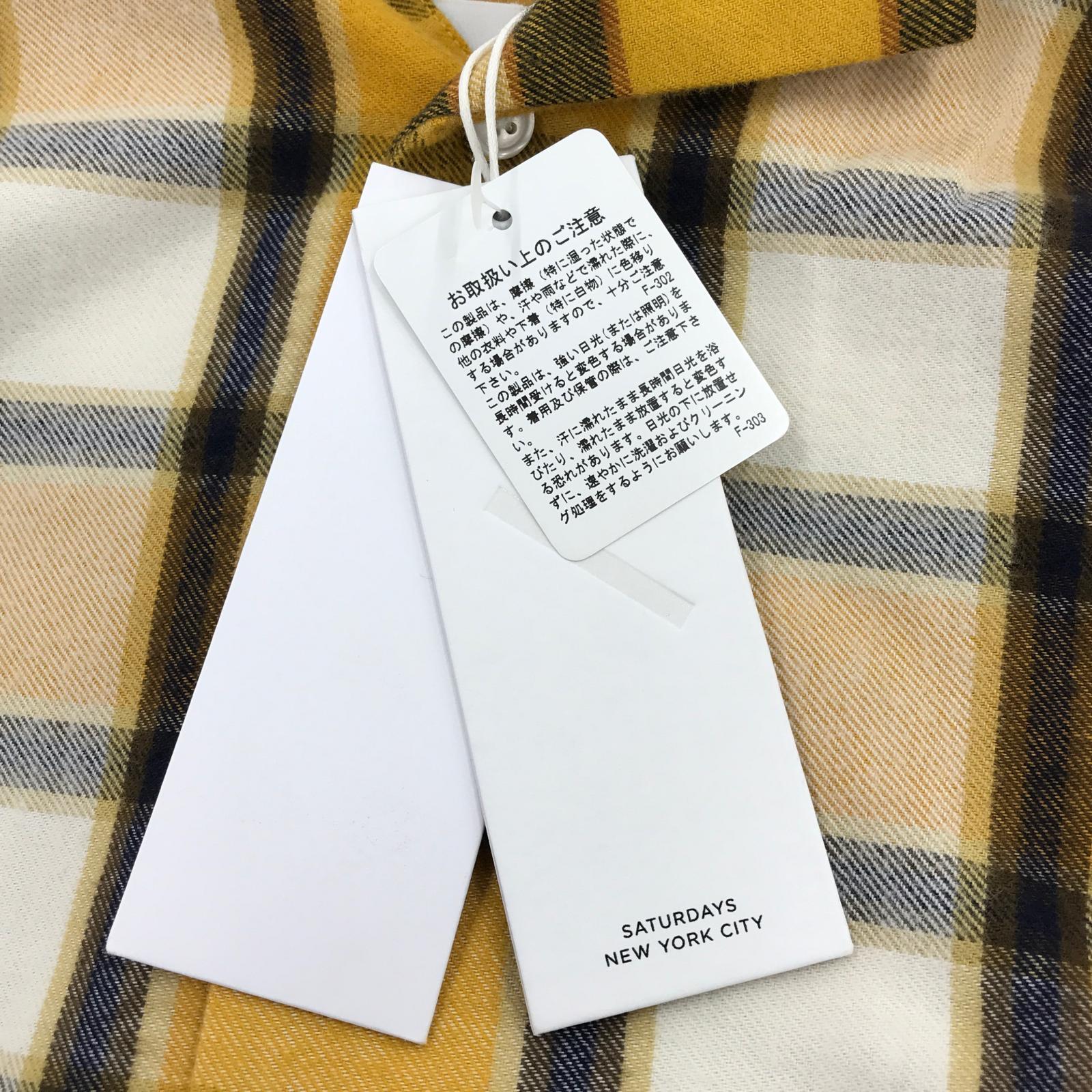 半袖シャツ Mixed Plaid Canty SS Shirt/M/イエロー M