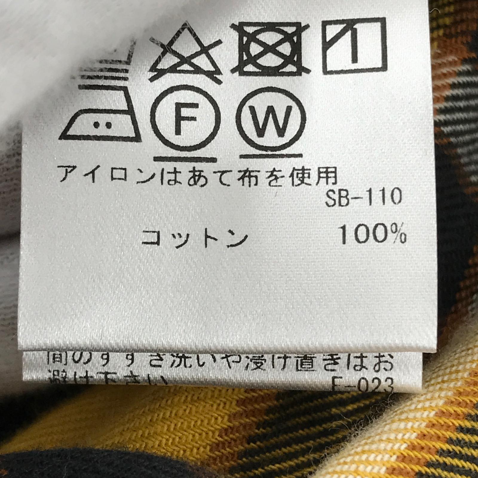 半袖シャツ Mixed Plaid Canty SS Shirt/M/イエロー M