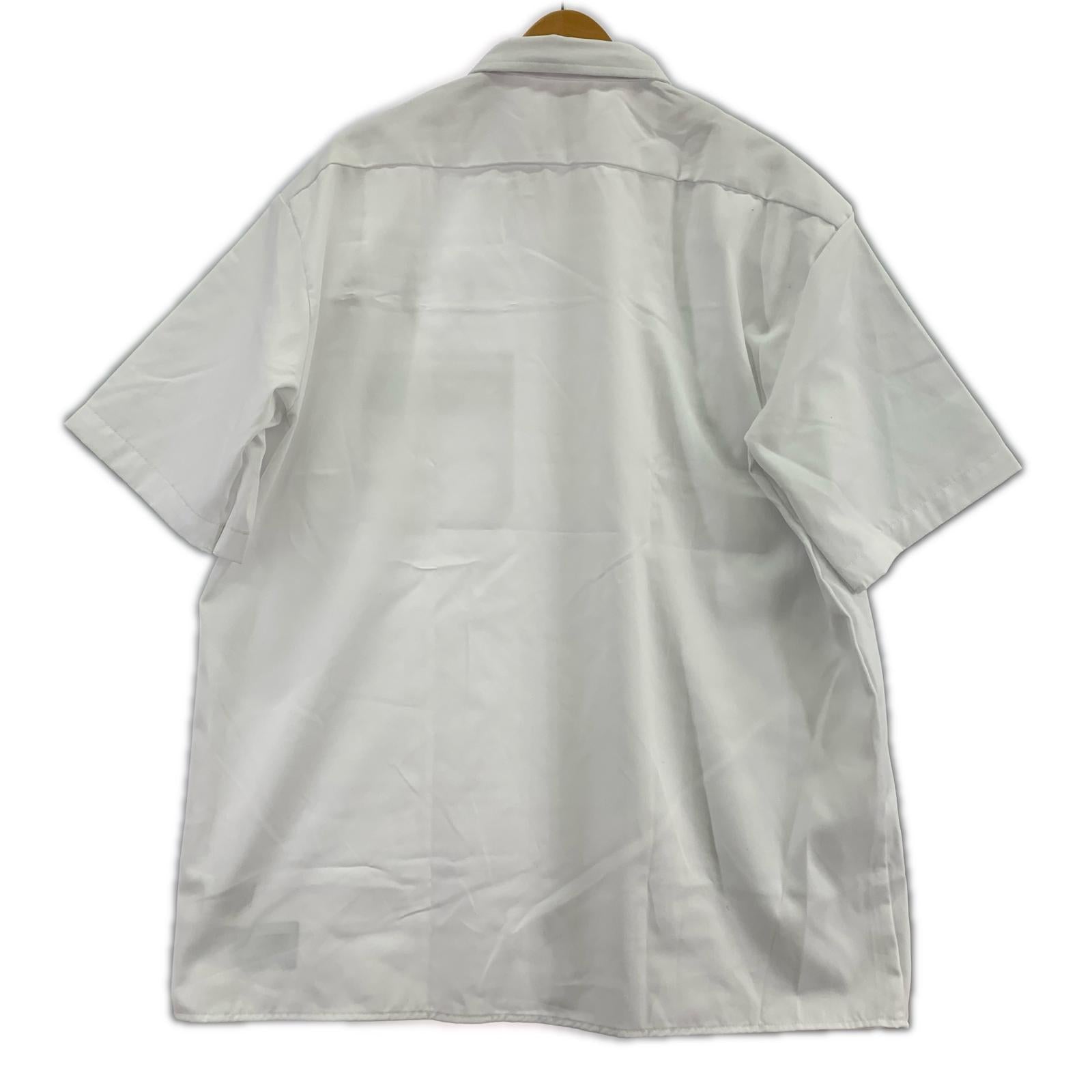 半袖シャツ HTC×Dickies Short Sleeve Work Shirt Shield L ホワイト L ホワイト