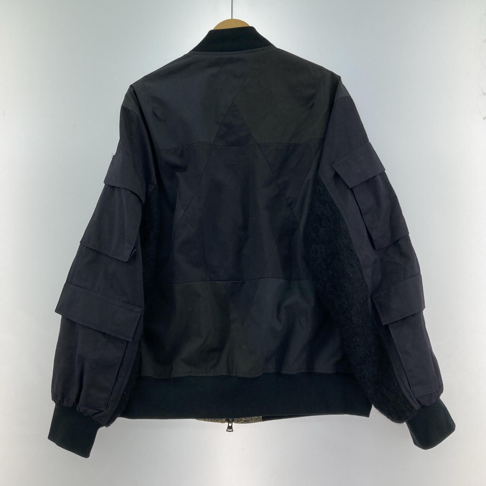 ブルゾン ink BDU SLEEVE MA-1 M ブラック