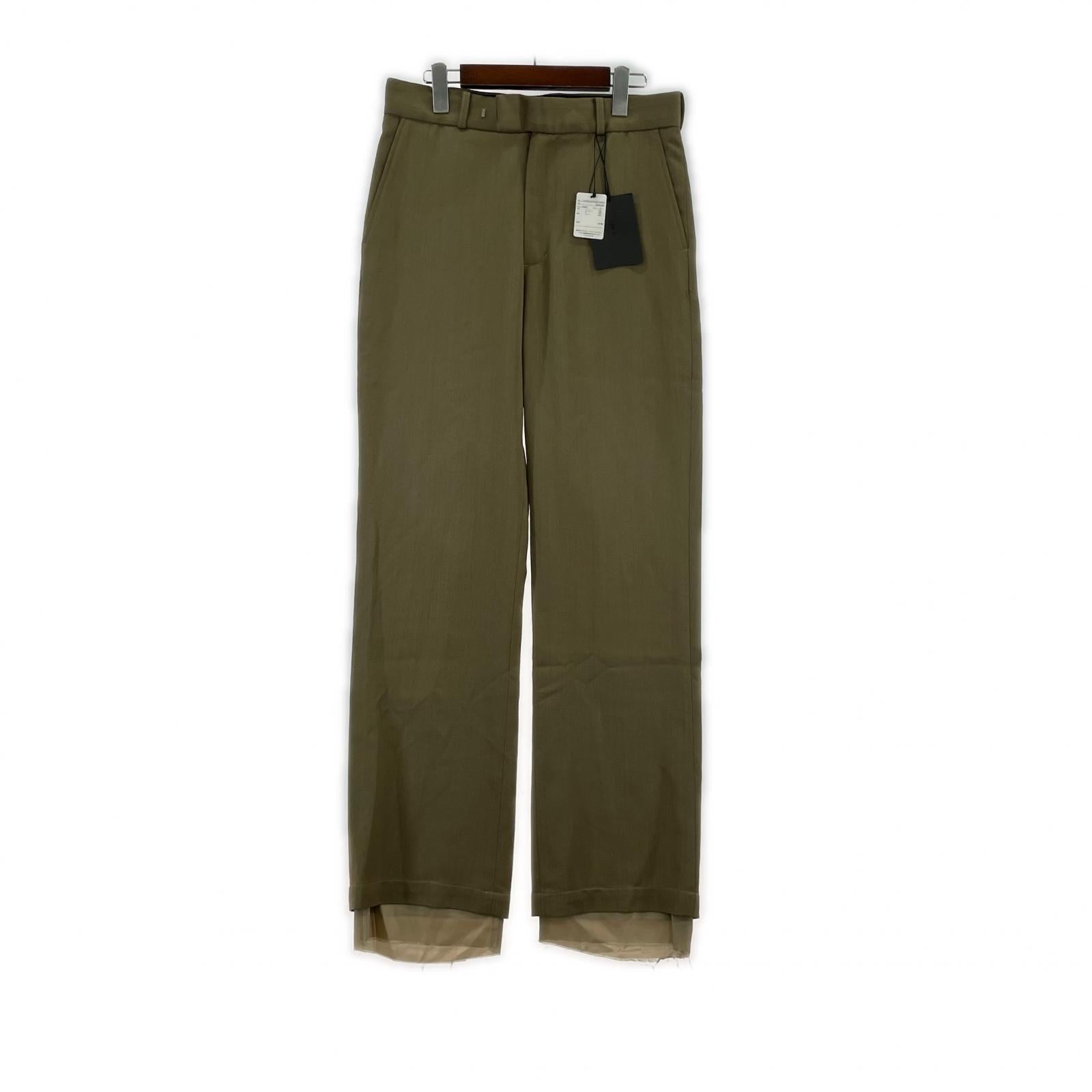 パンツ 23AW LAYERED BOOTCUT PANTS ブーツカットパンツ M M ベージュ