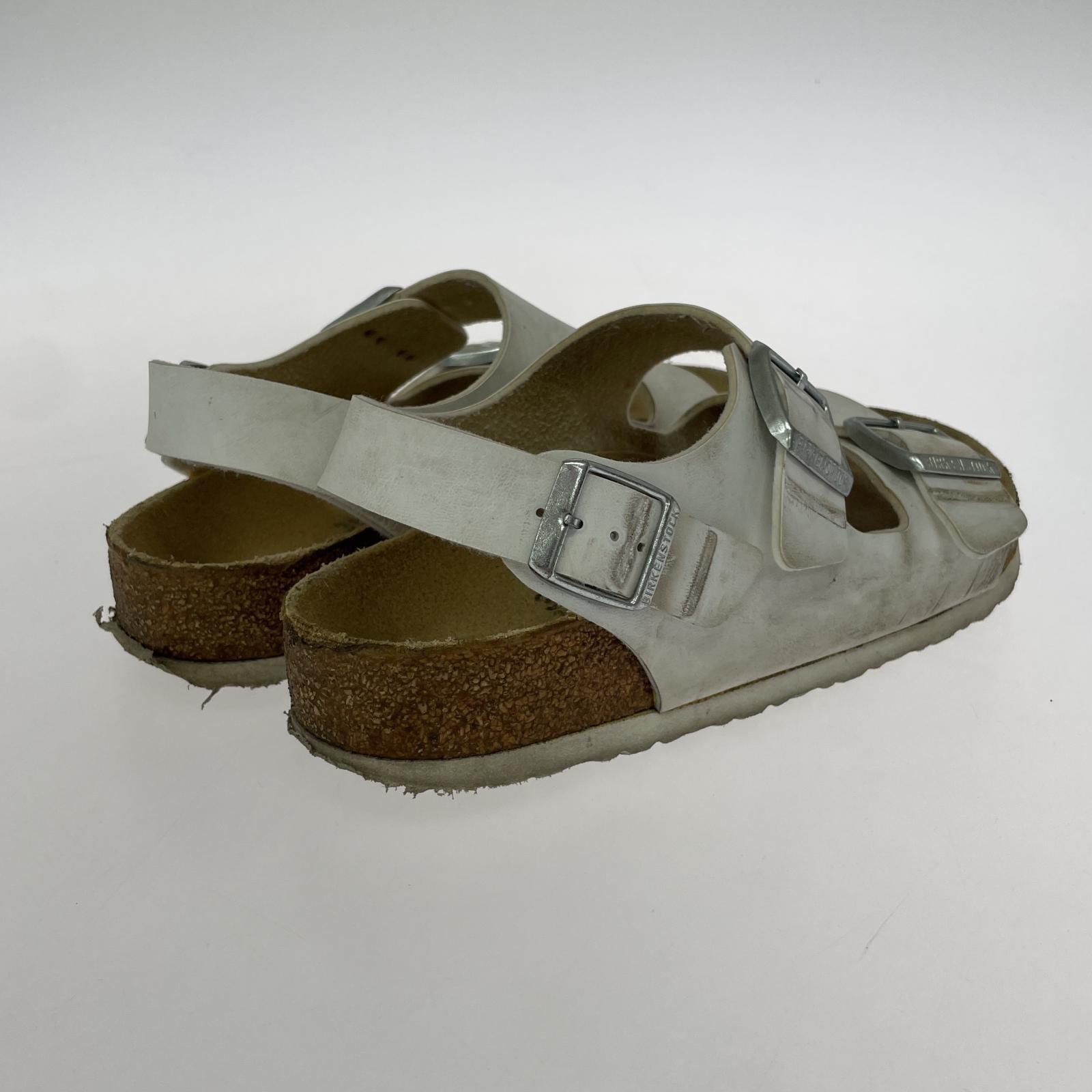 サンダル BIRKENSTOCK サンダル 24.5cm (US6 1/2 UK6 EU39) ホワイト
