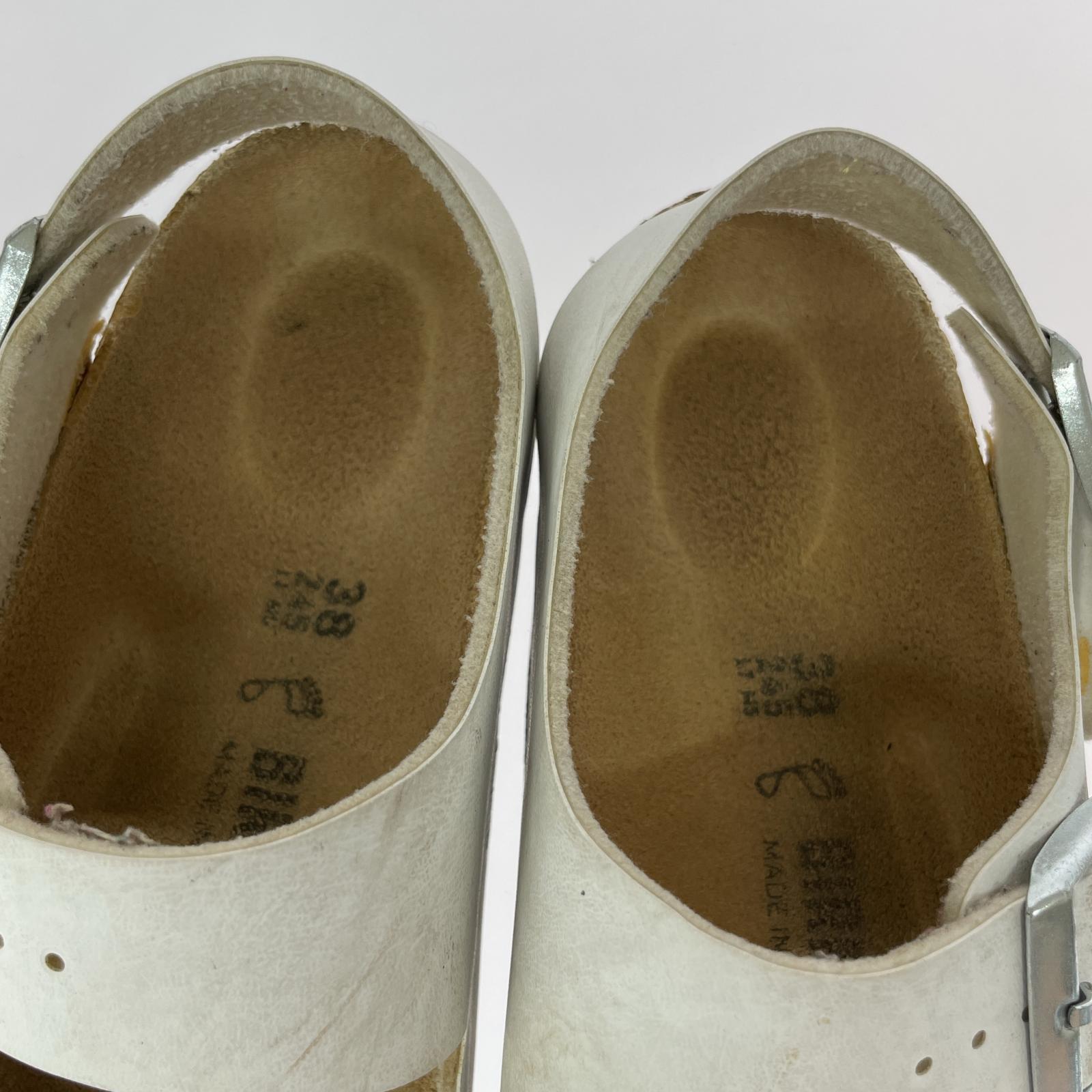 サンダル BIRKENSTOCK サンダル 24.5cm (US6 1/2 UK6 EU39) ホワイト