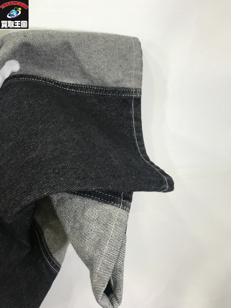 デニムパンツ 24AW 2-Tone Paneled Baggy Jean Black