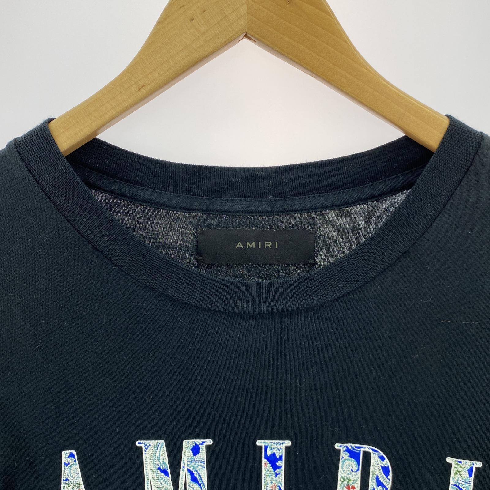 半袖Tシャツ AMIRI ペイズリーロゴ プリントTee M ブラック M ブラック