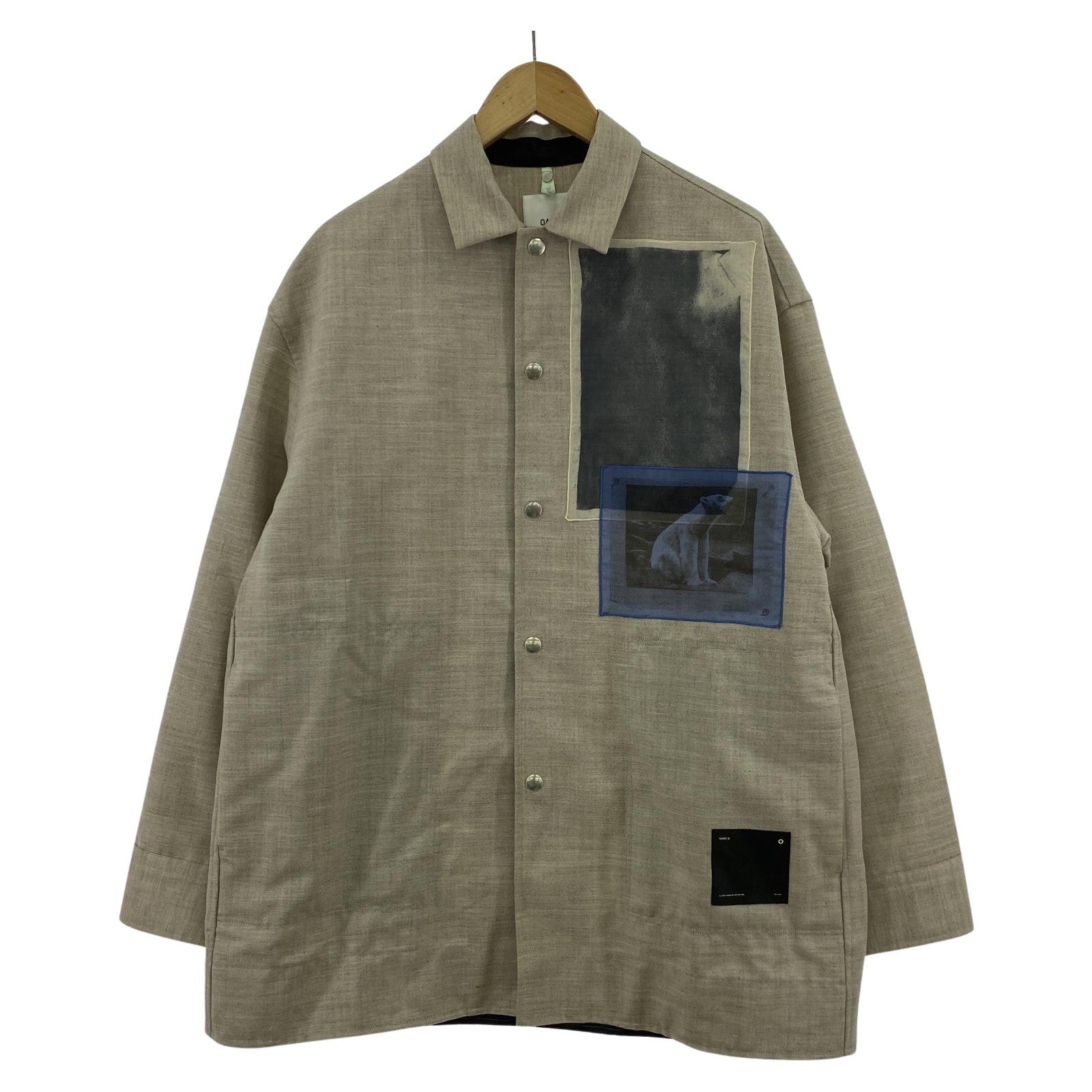 ジャケット OAMC JAMMER SHIRT ジャーマンシャツ コーチジャケット XS グレー グレー
