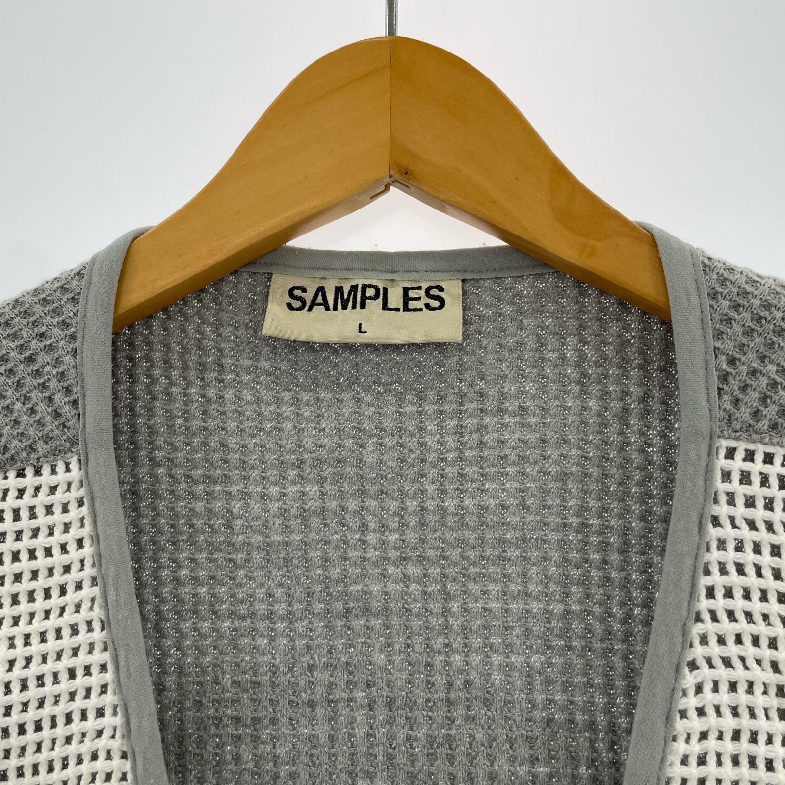 ジャケット samples ワッフルベスト(L) L グレー